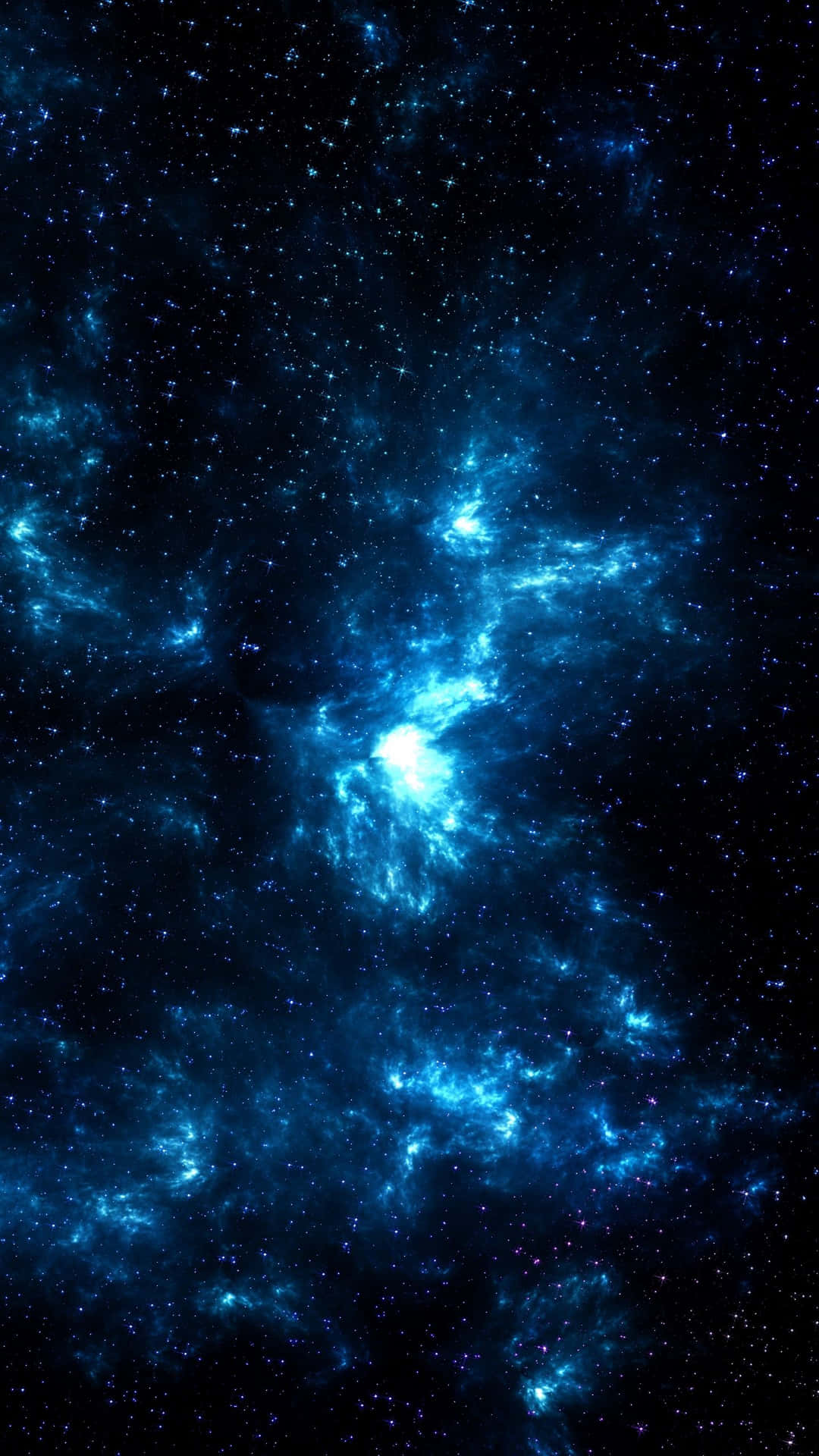 Exploring The Depths Of A Cool Blue Galaxy Background