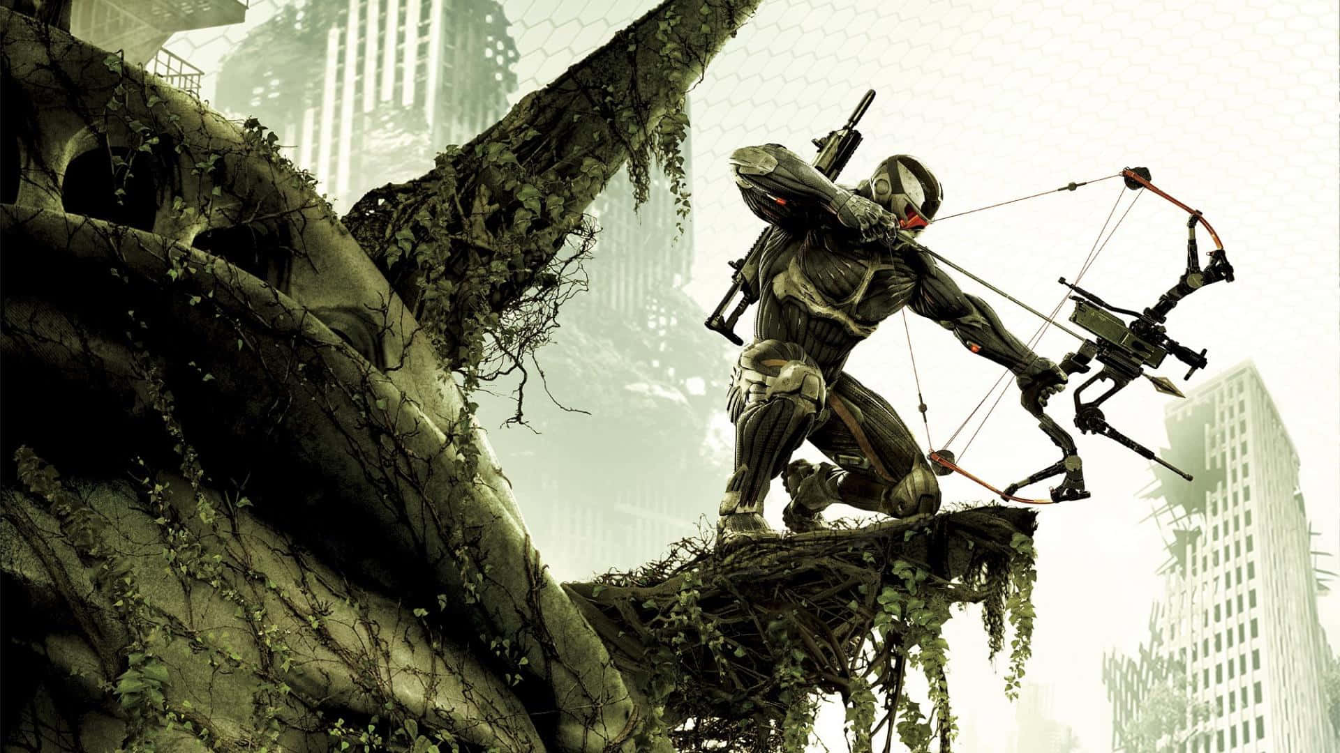 Exploring The Metropolis Of Crysis 3 City Background