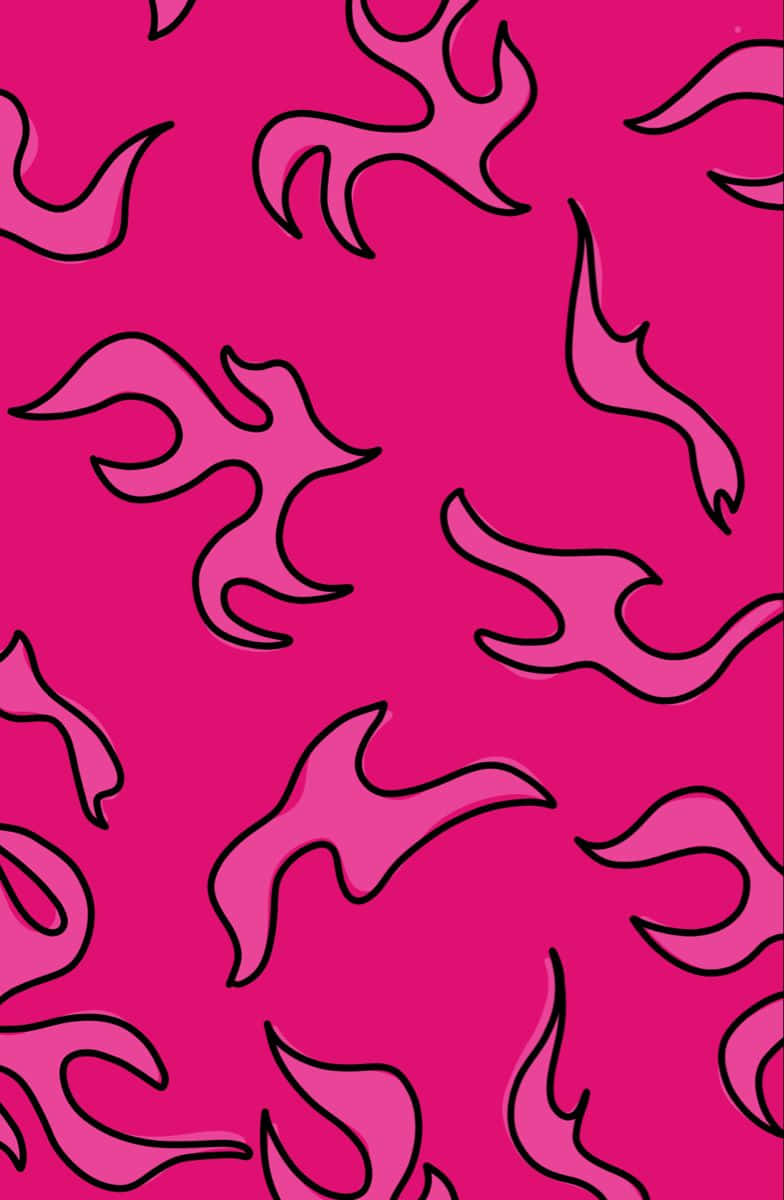 Exploring The Mysterious Pink Flames Background