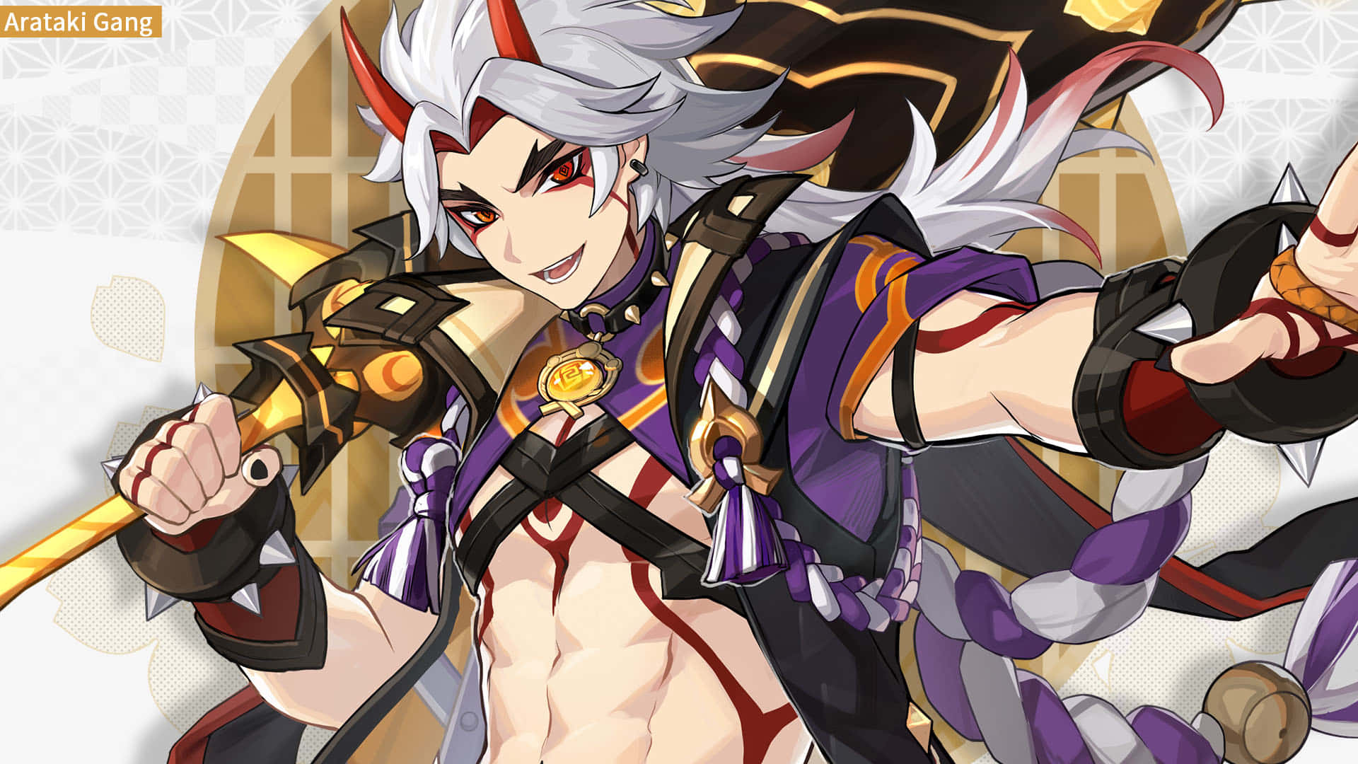 “exploring The World Of Teyvat With Itto From Genshin Impact”