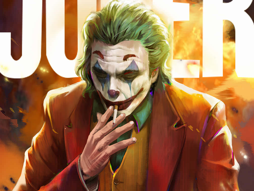 Explosion Smoking Joker Pfp Background