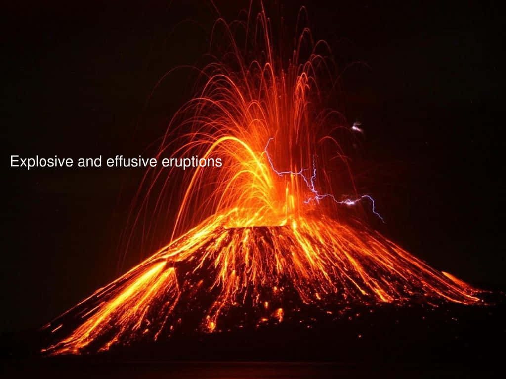 Explosive And Effusive Eruptions Background