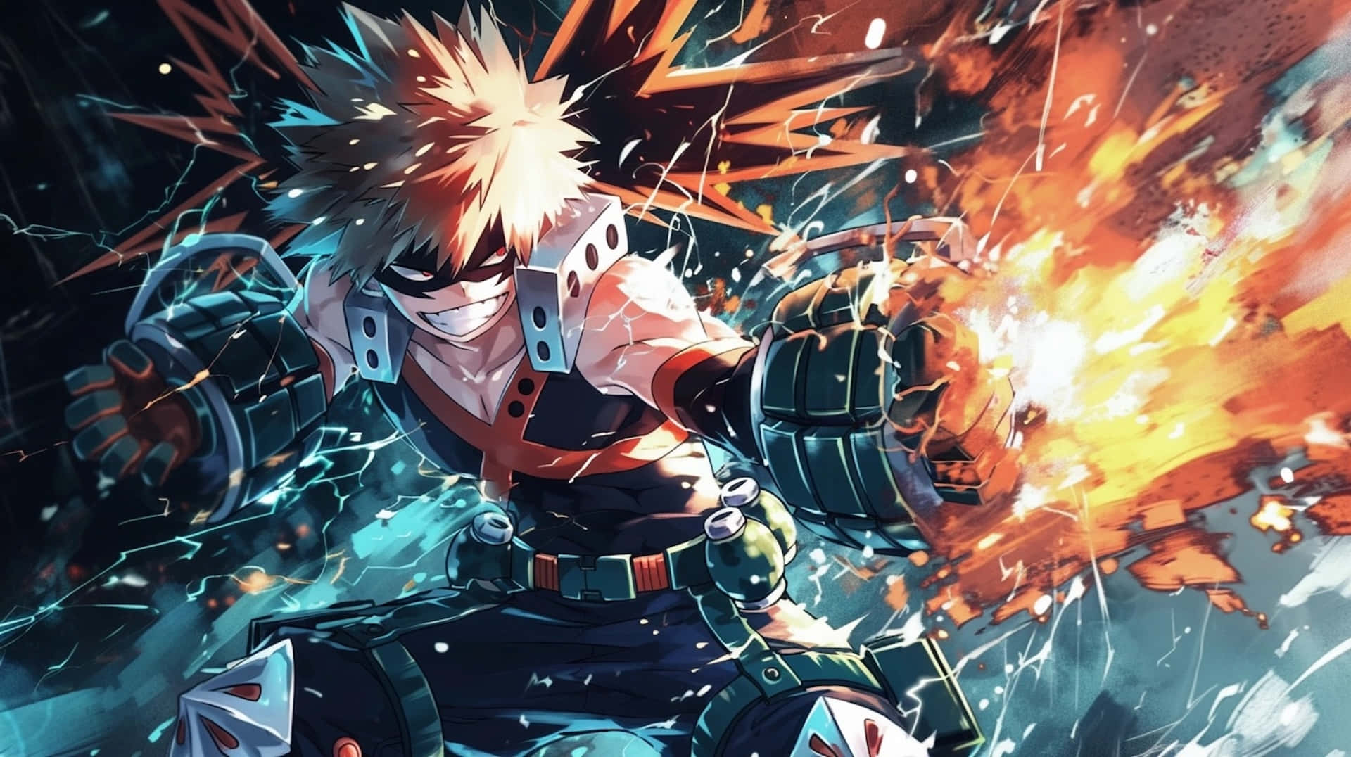 Explosive Hero Dynamism Background