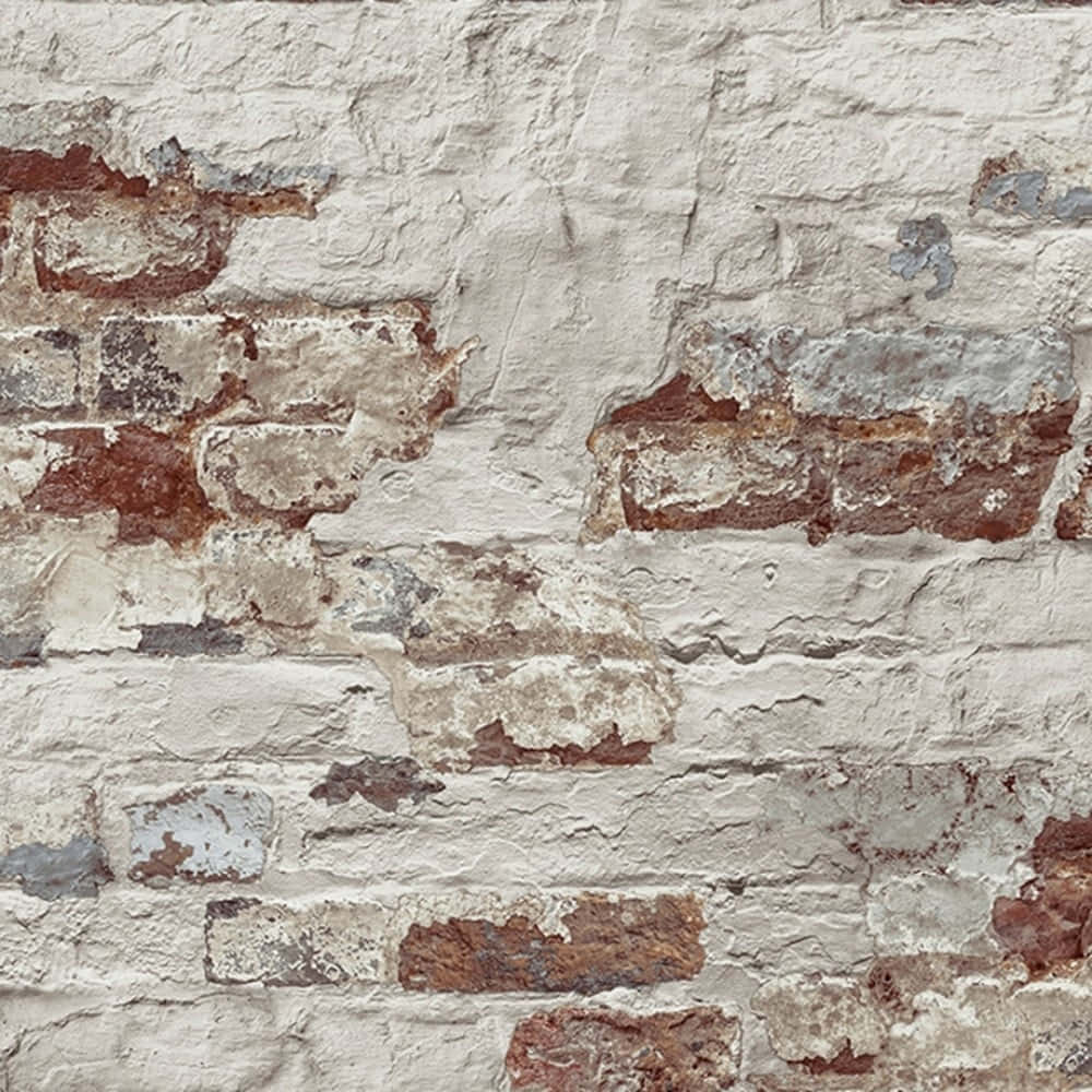 Exposed And Painted Brick Wall Background