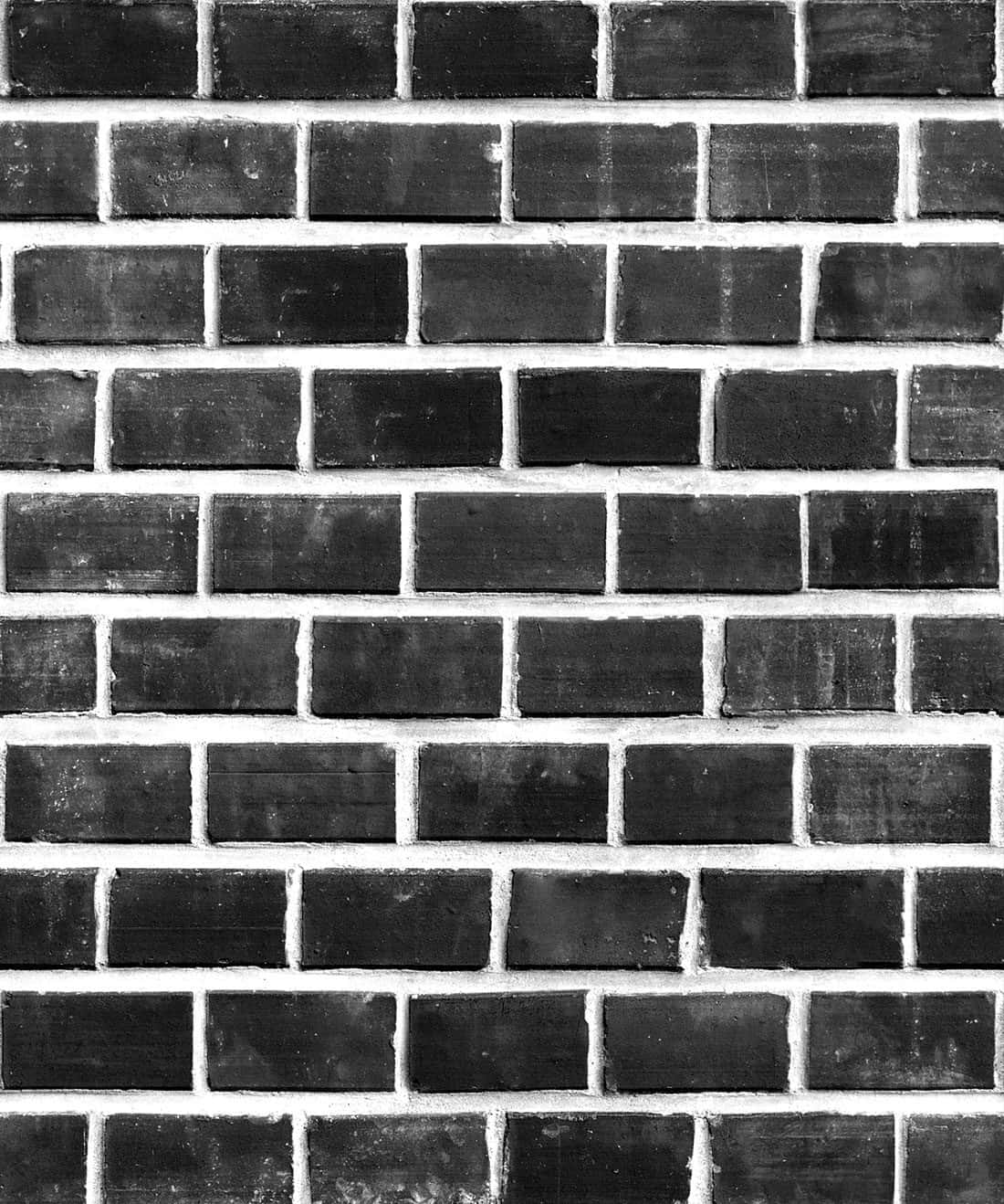 Exposed Dark Brick Wall Background