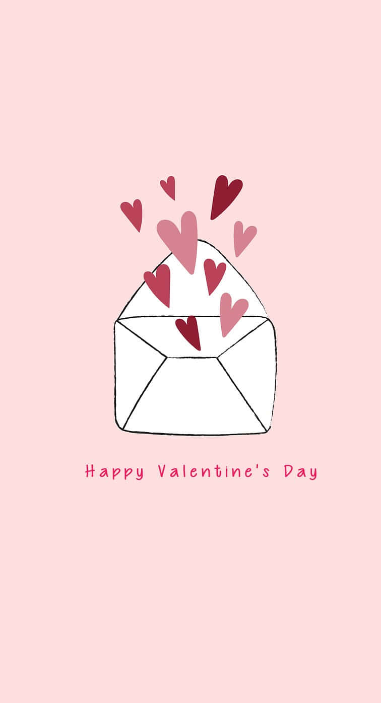 Express Love With A Cute Valentine's Letter Background