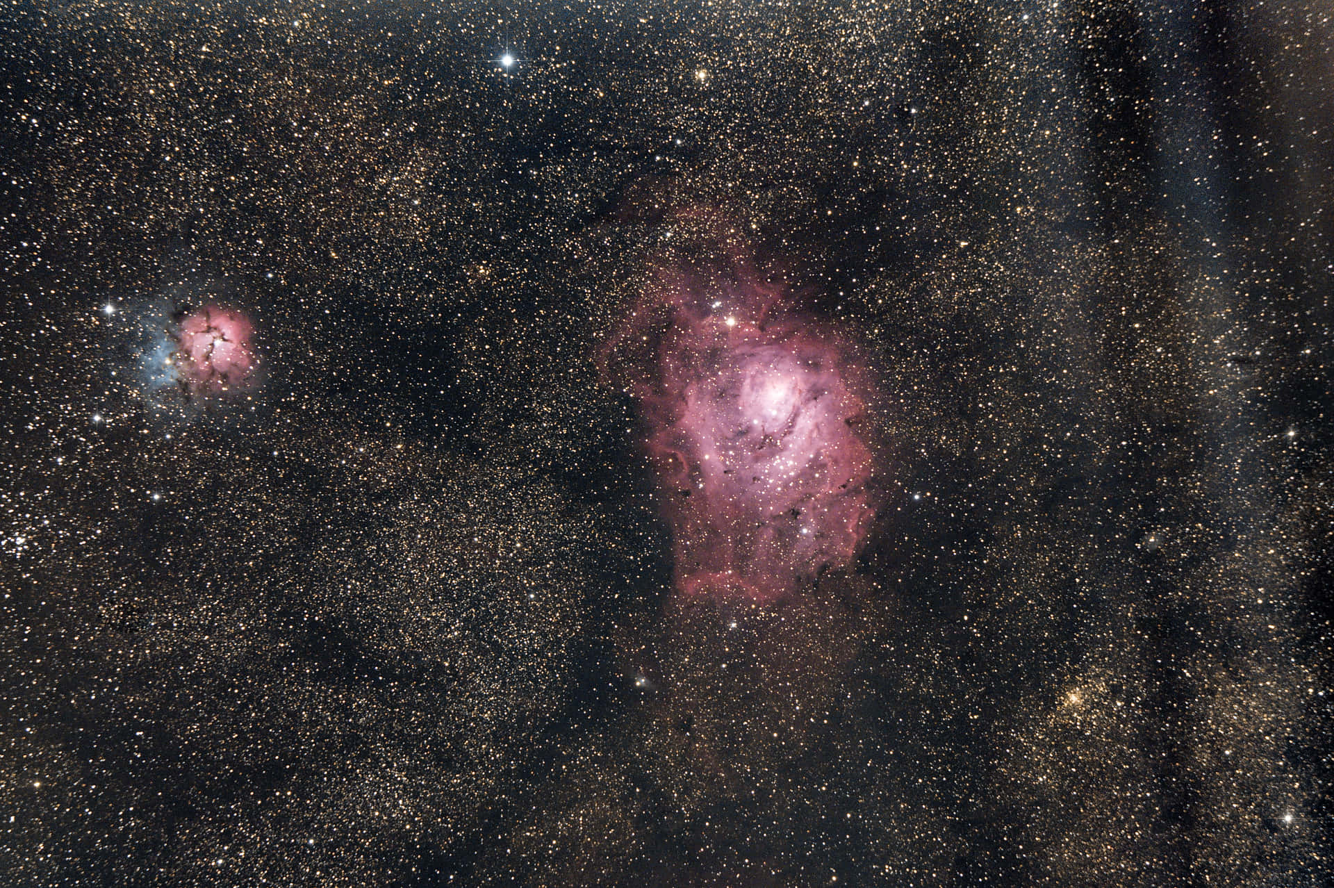 Express Your Love For The Cosmos With This Pink Space Background Background