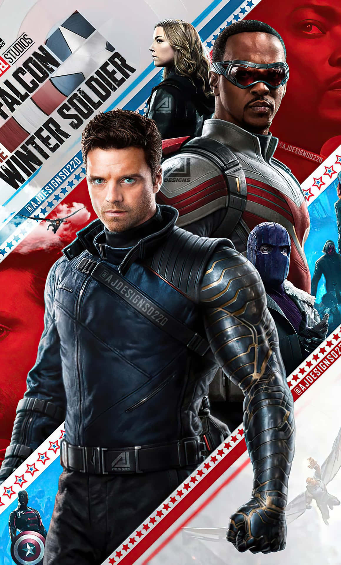 Express Yourself Using The Bucky Barnes Iphone Background