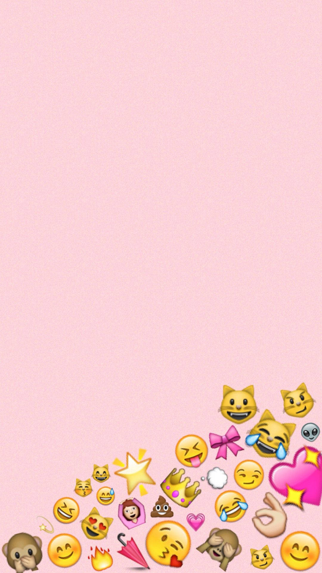 Express Yourself With Cute Girly Emojis Background