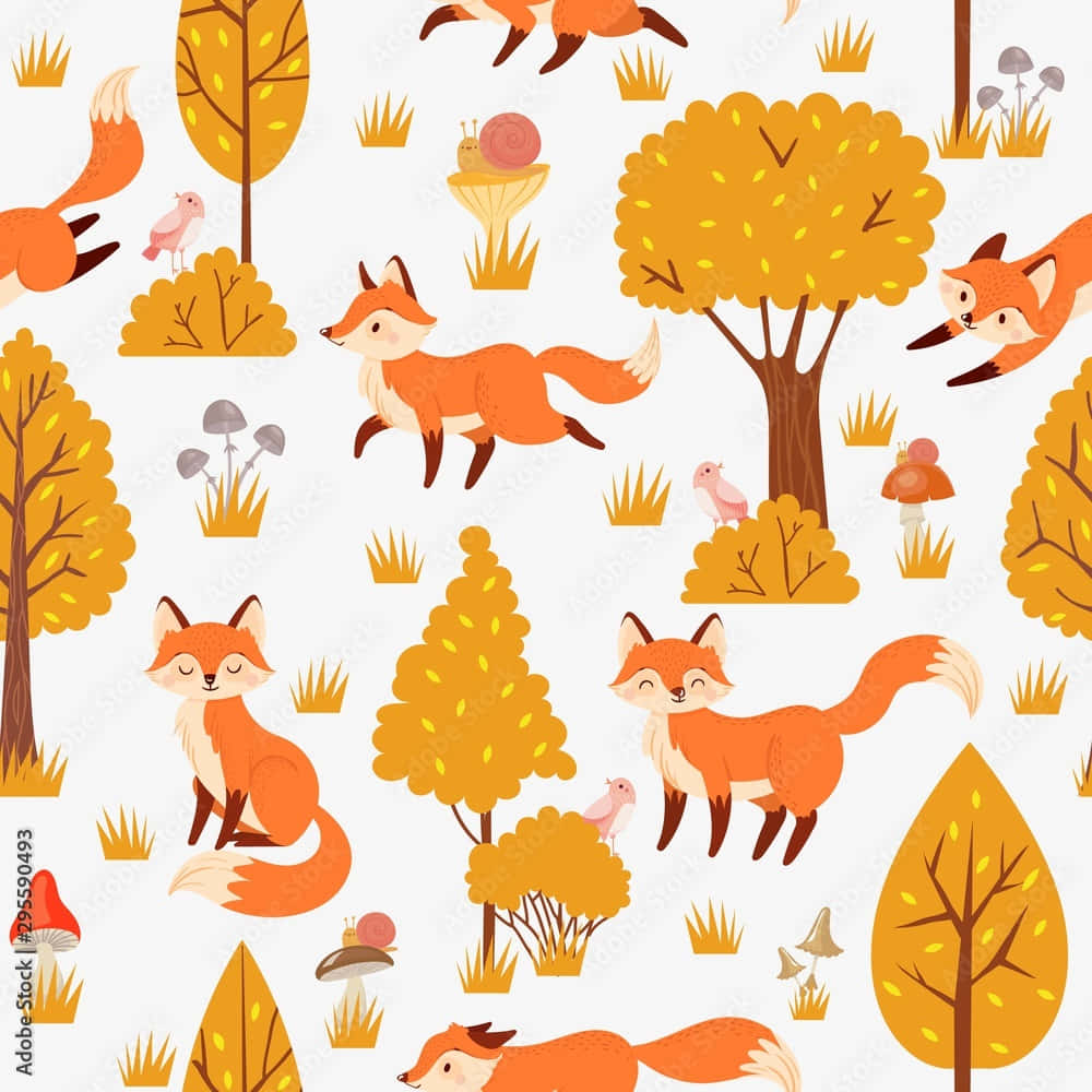 Express Yourself With Kawaii Yellow Background