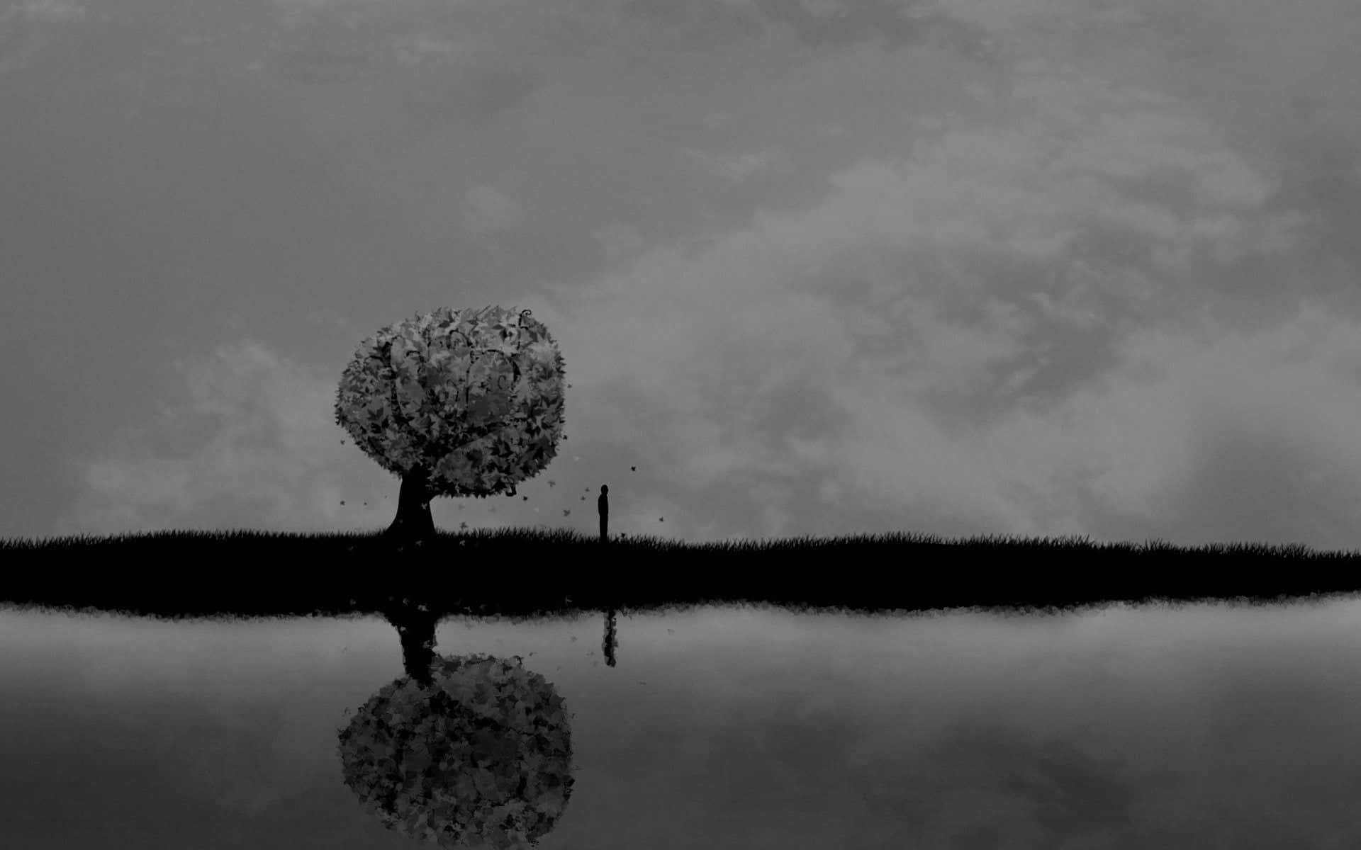 Expressing Serenity In Silence Background