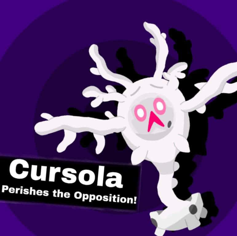 Expressive Cursola On Dark Purple Background Background