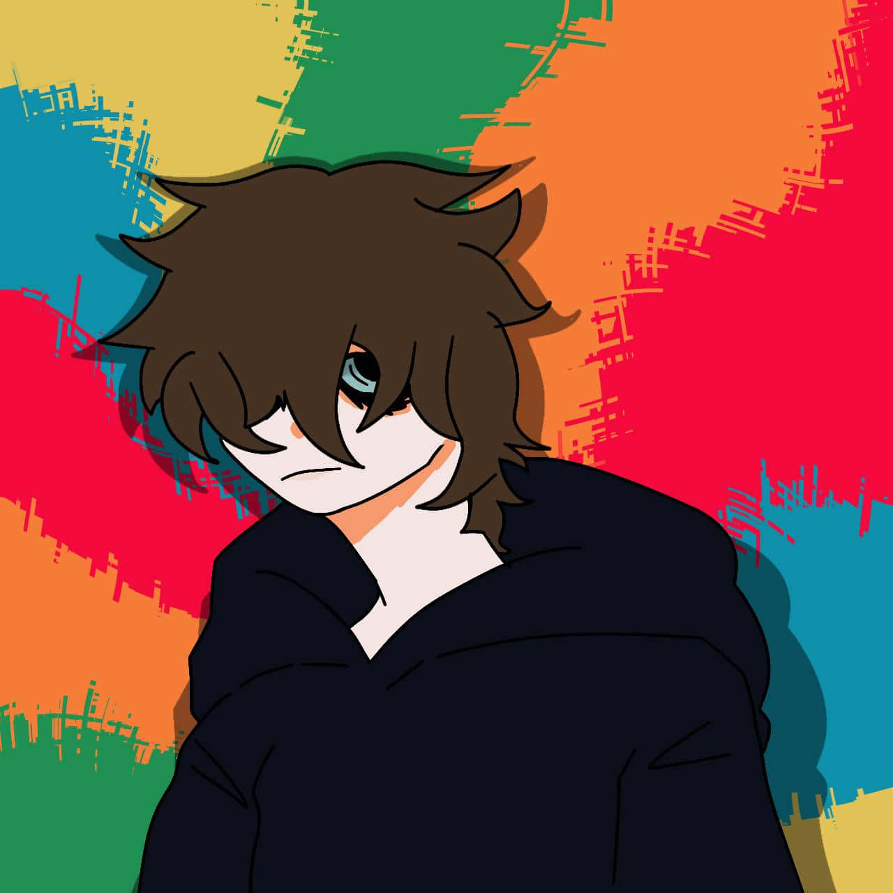 Expressive Emo Boy - Random Pfp Background