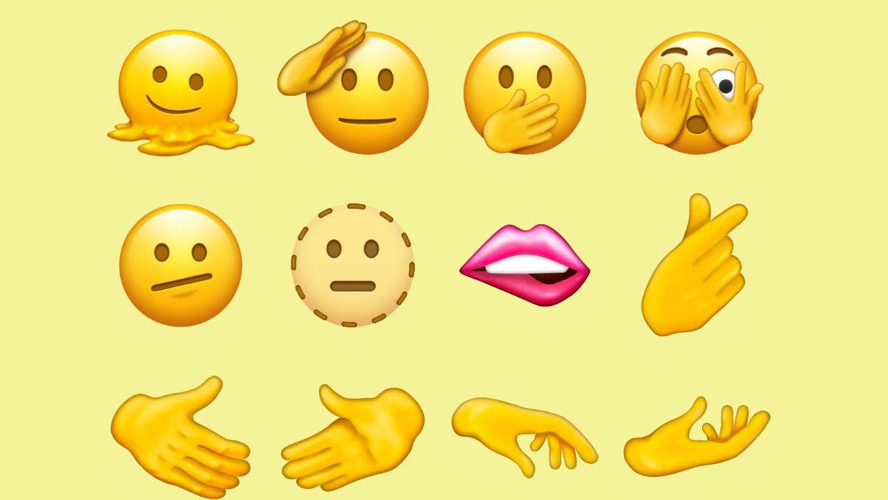 Expressive Ios 15 Yellow Emojis Background