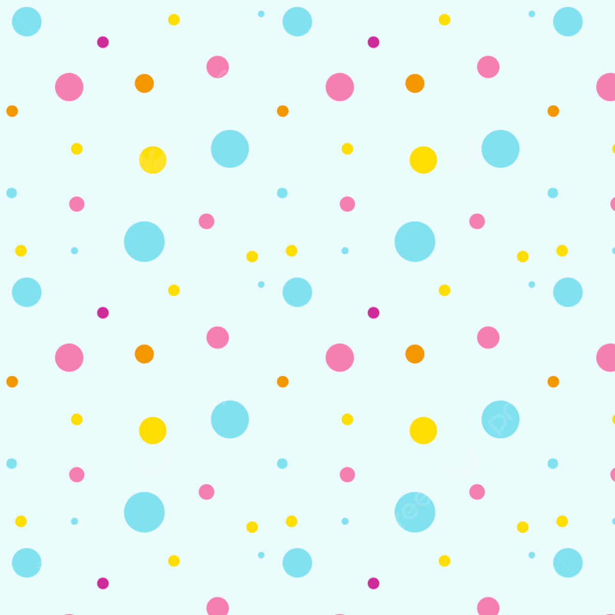 Expressive Pink And White Polka Dot Pattern Background