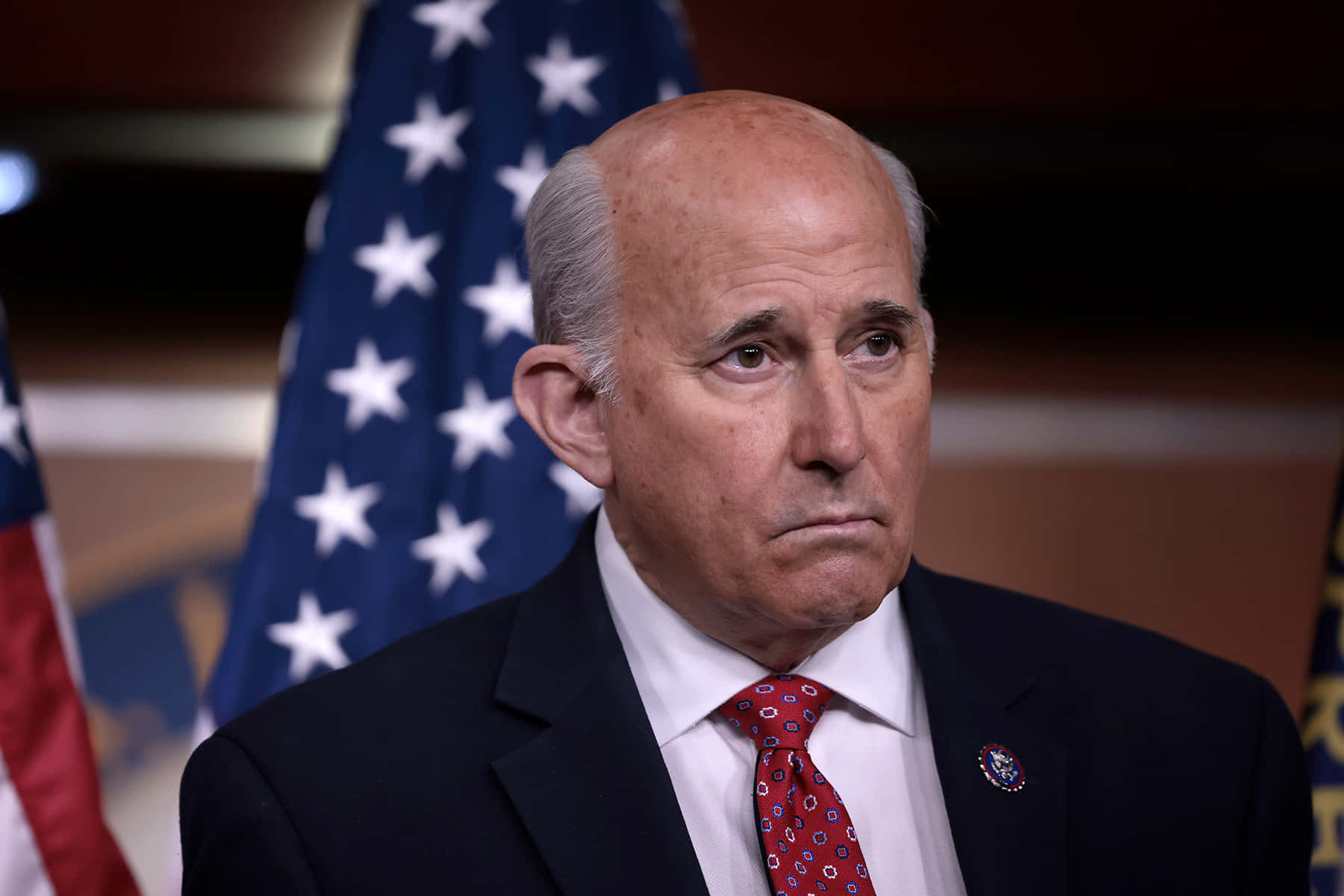 Expressive Portrait Of Louie Gohmert Background