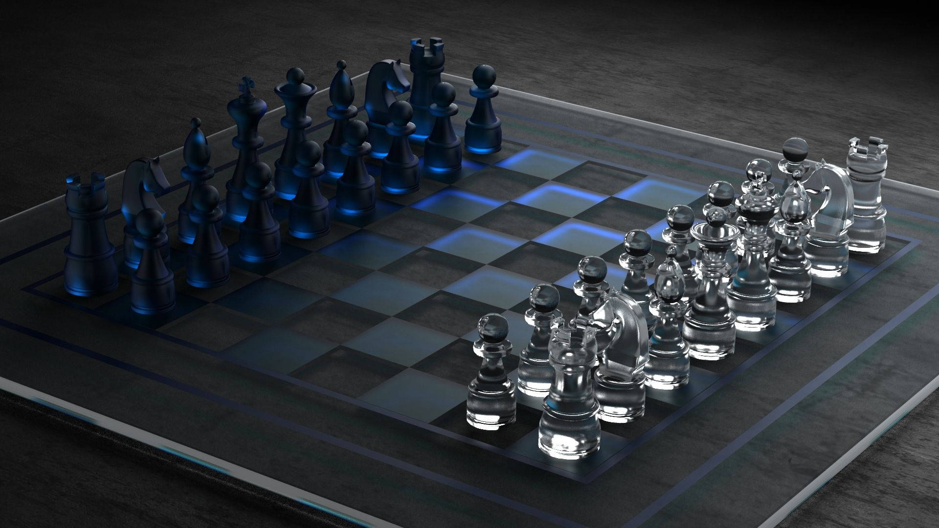 Exquisite 3d Chessboard On An Android Screen Background