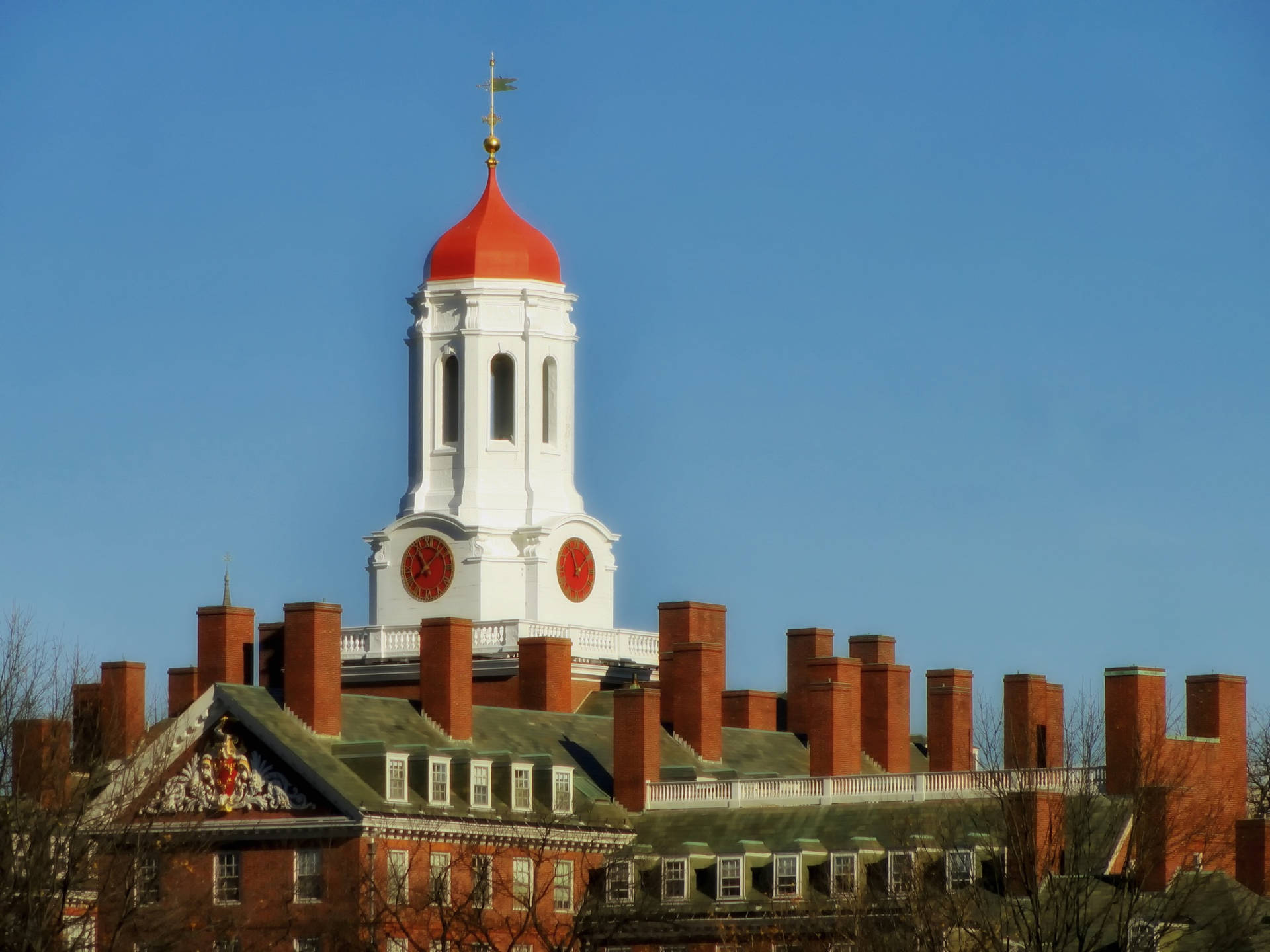 Exquisite Architecture Of Dunster House At Harvard University. Background