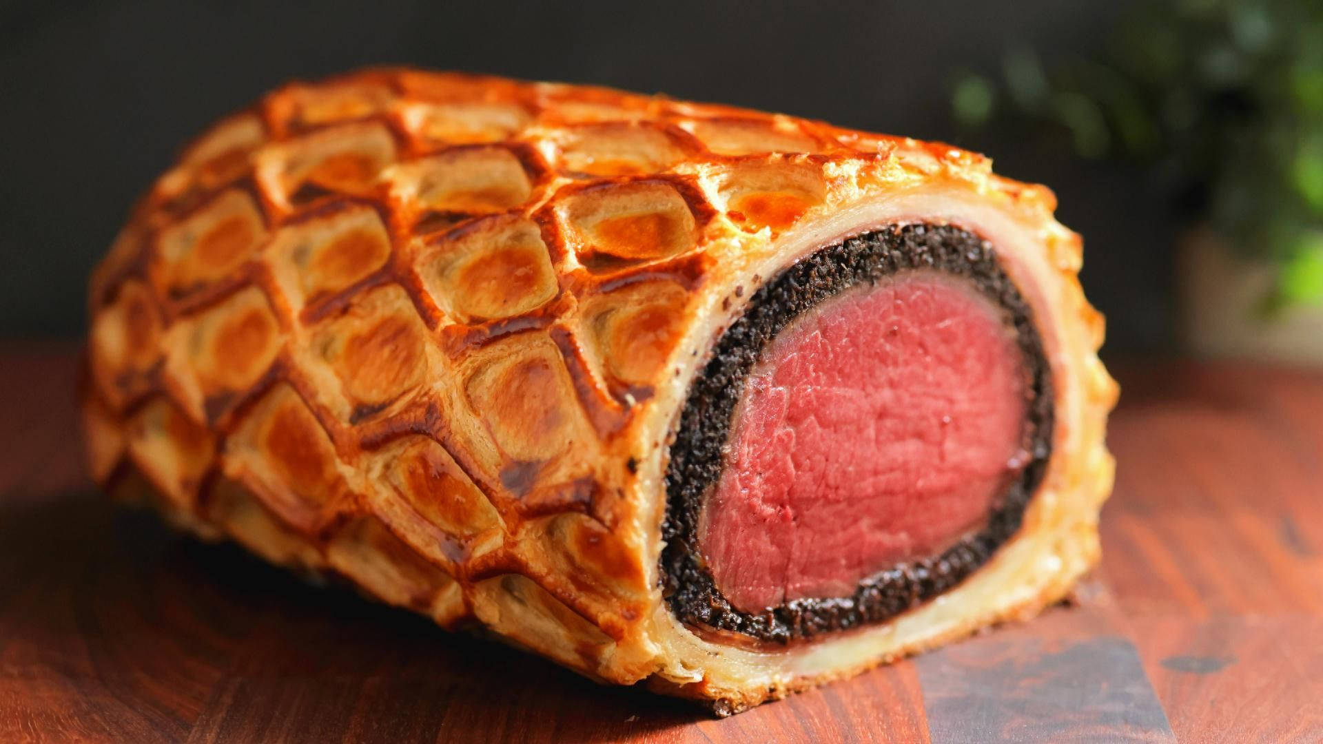 Exquisite Beef Wellington With A Dark Aesthetic