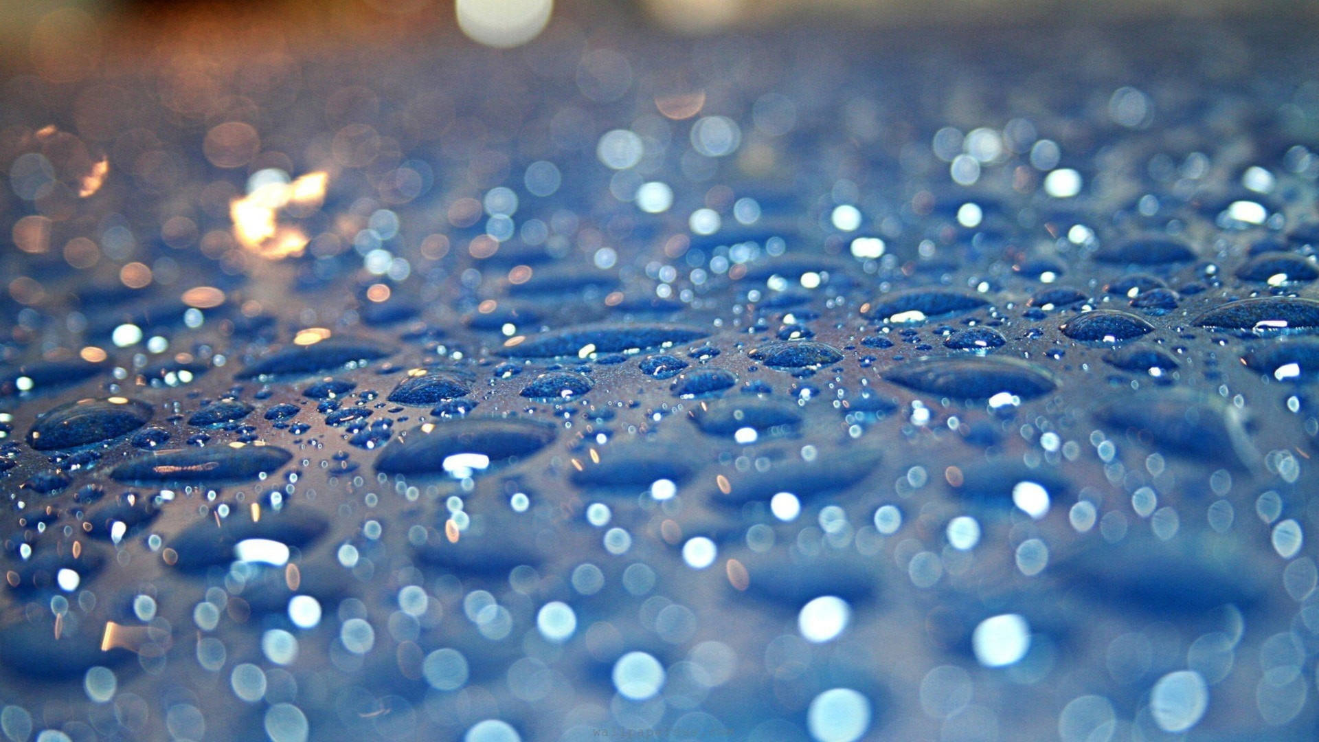 Exquisite Blue Glitter Splash Wallpaper Background