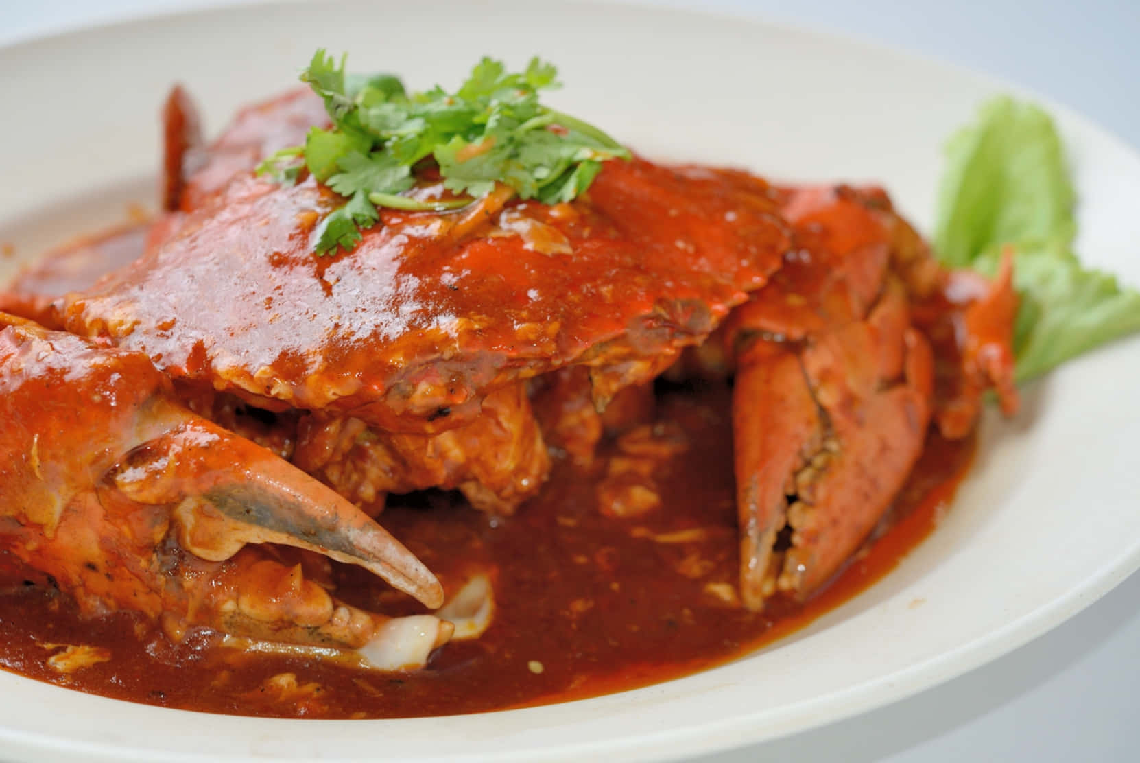 Exquisite Chilli Crab - A Seafood Delight Background