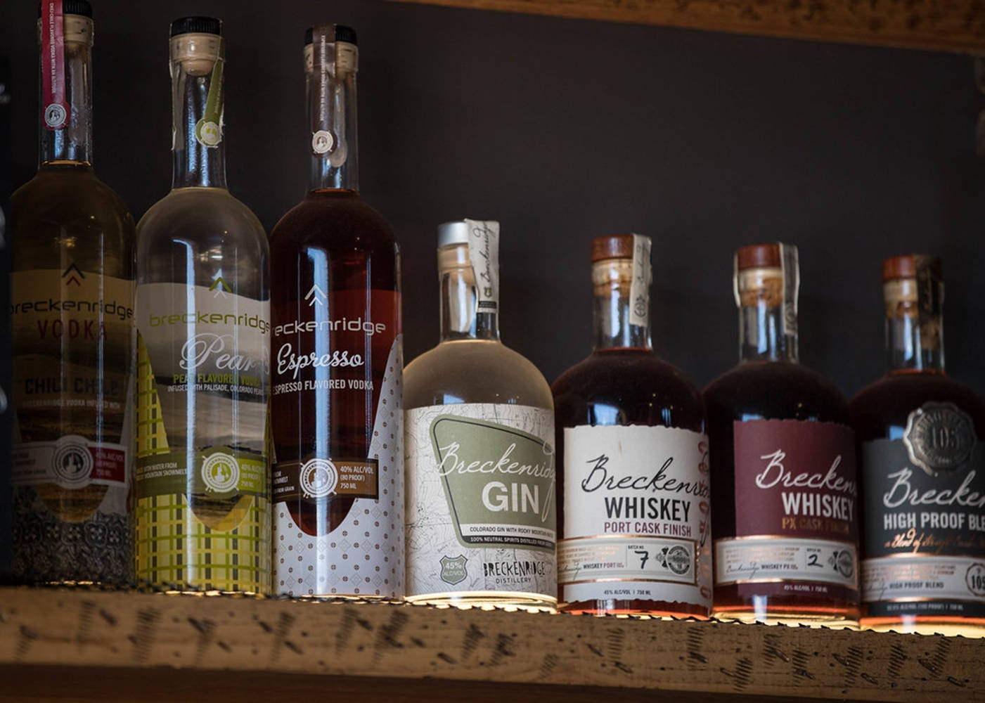 Exquisite Collection Of Spirits At Breckenridge Distillery