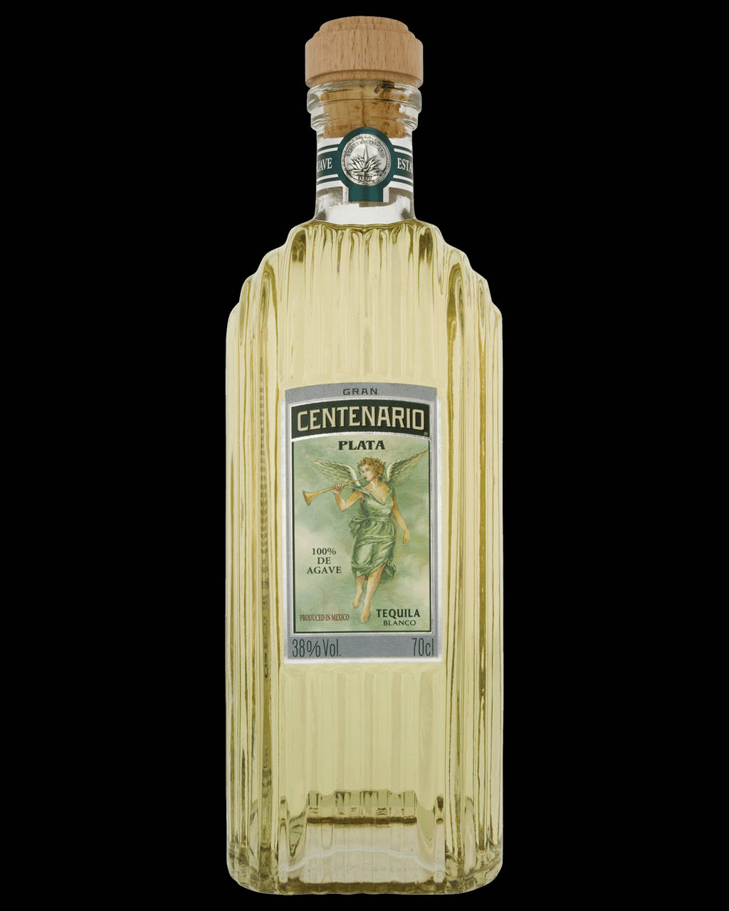 Exquisite Gran Centenario Plata Tequila Bottle Background