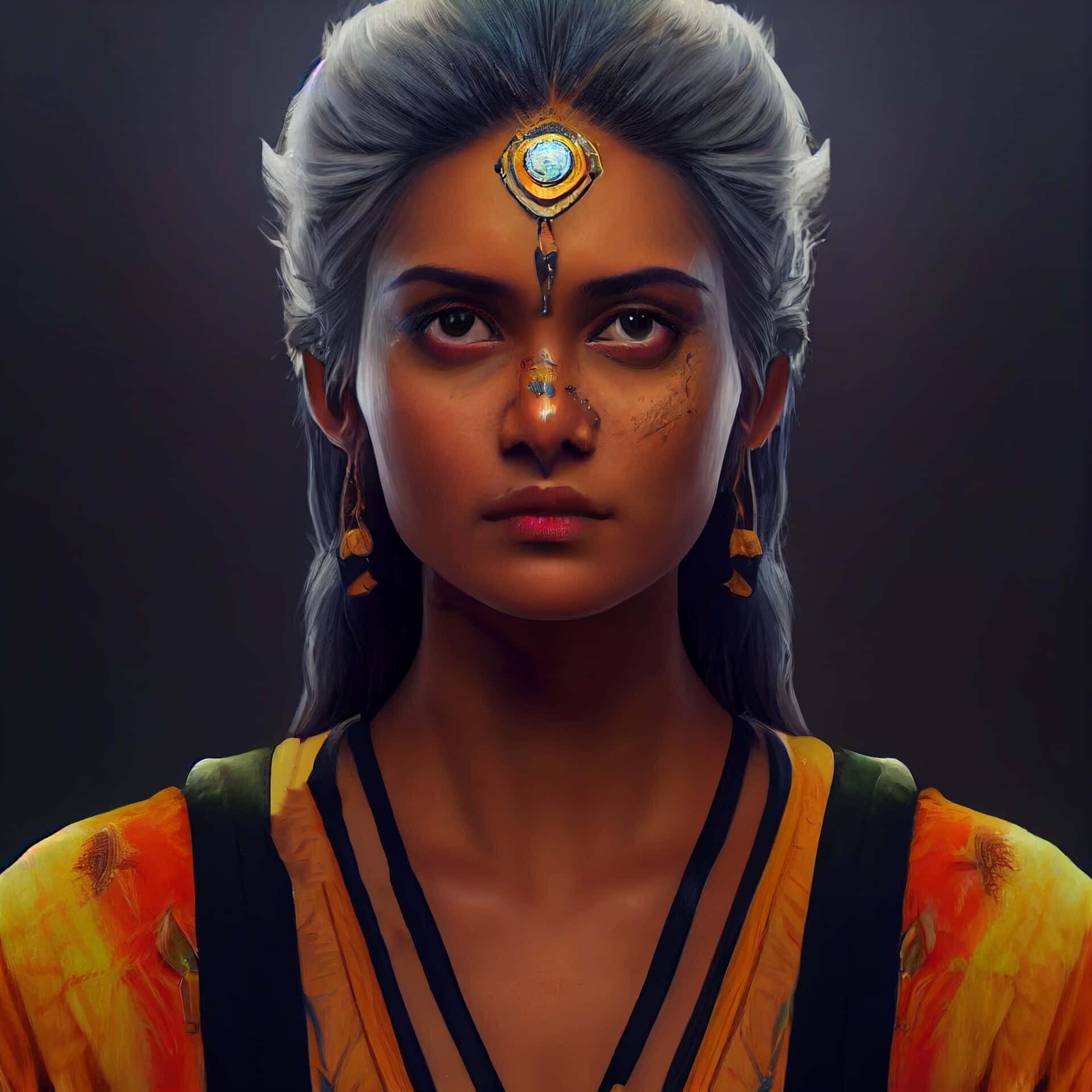 Exquisite Indian Beauty - A Digital Portrait