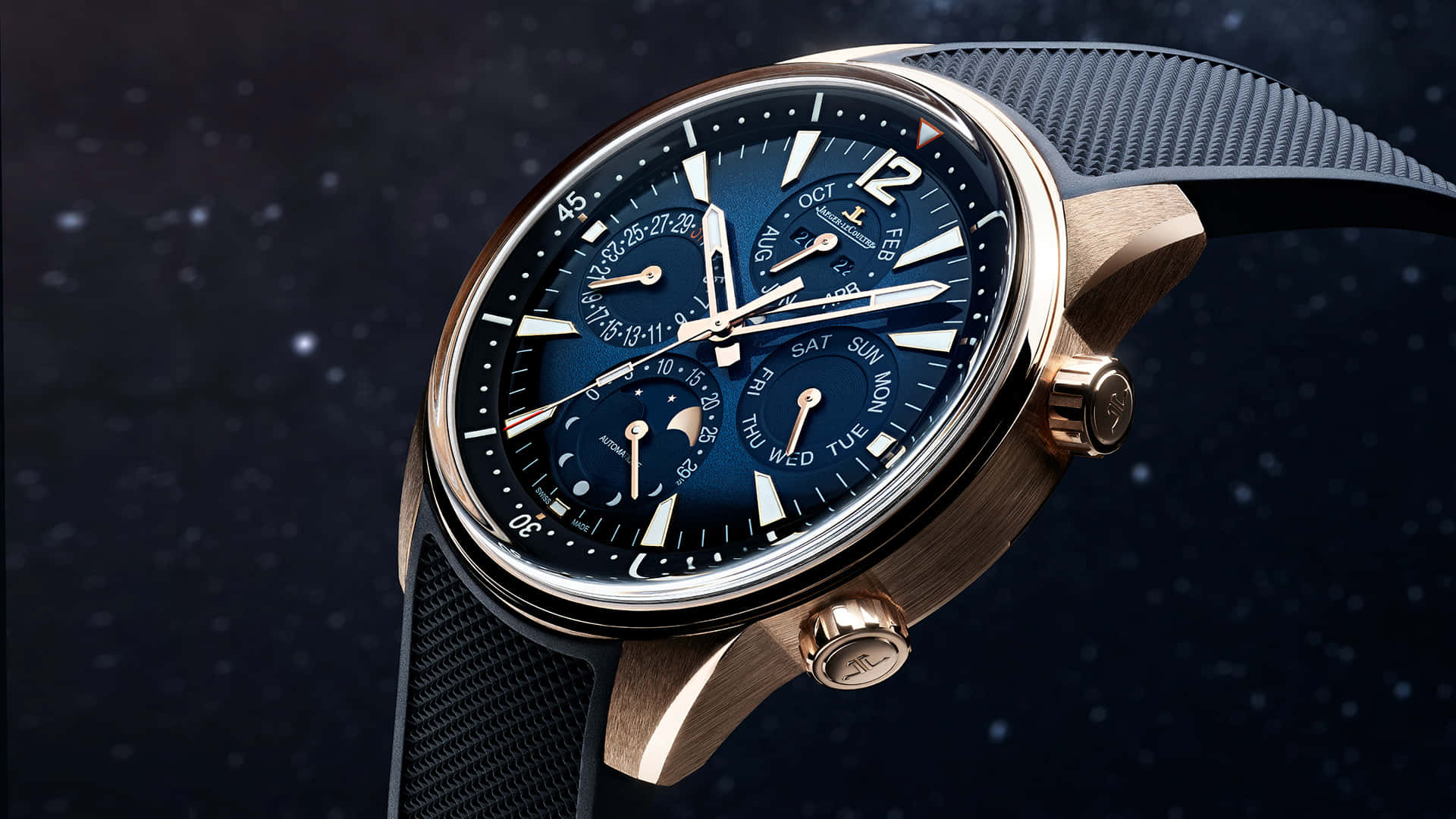 Exquisite Jaeger-lecoultre Polaris Perpetual Calendar Watch Background