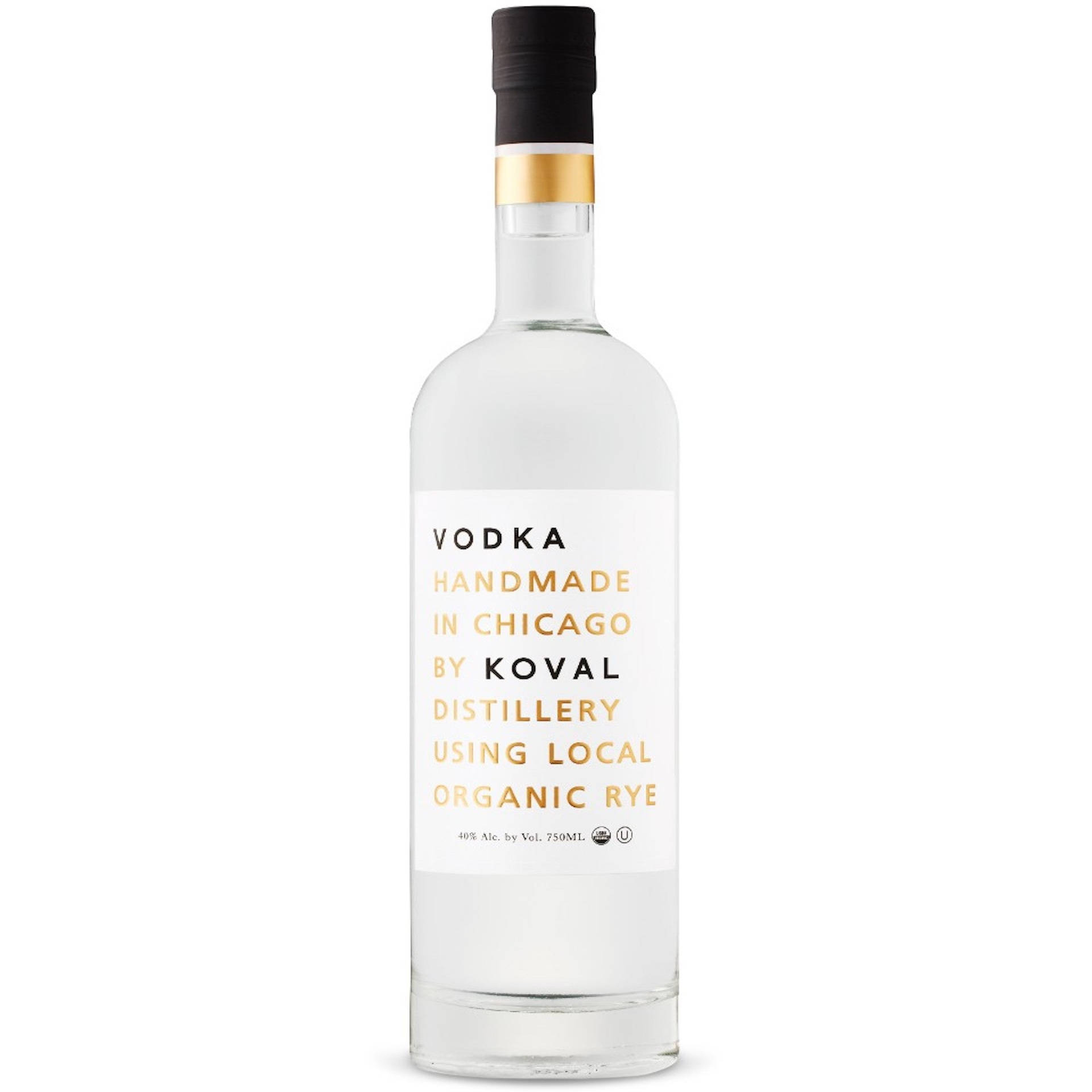 Exquisite Koval Handmade Organic Rye Vodka Background