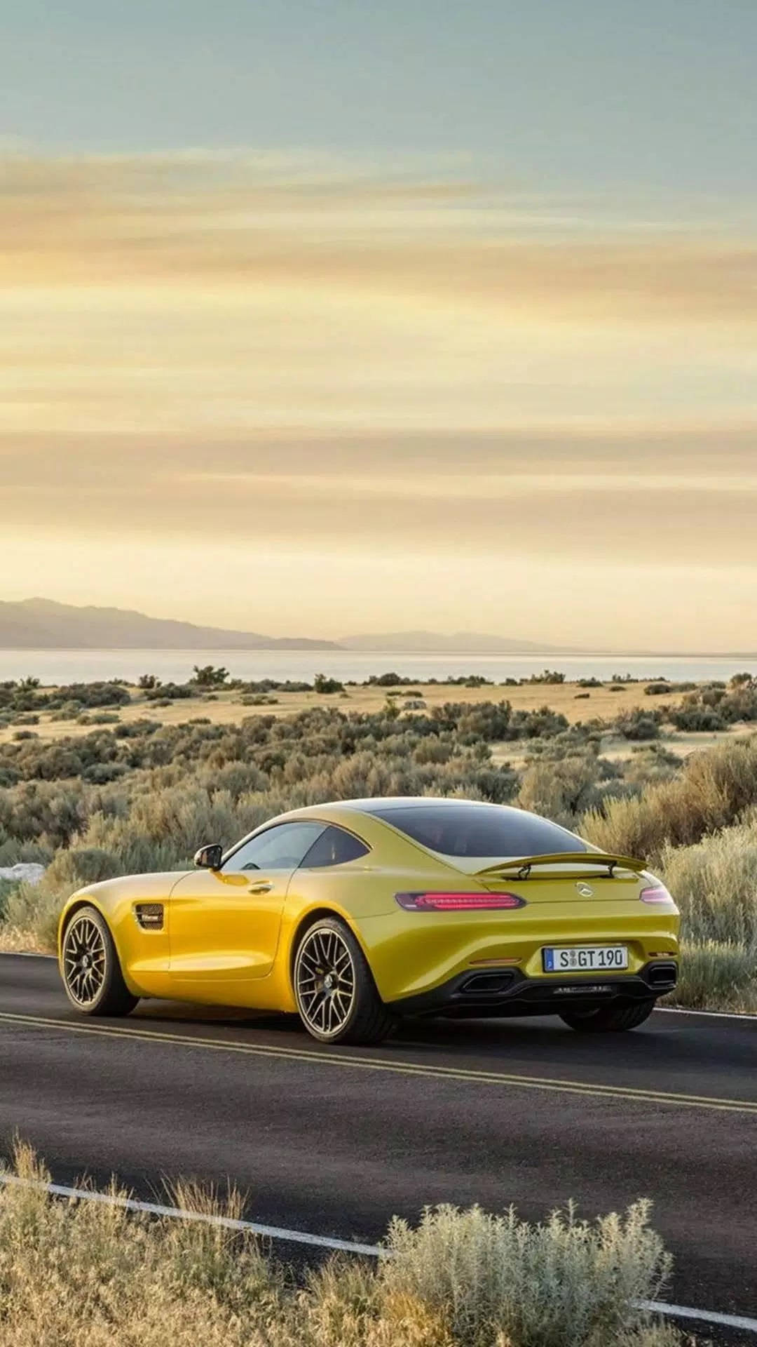 Exquisite Mercedes-amg Gt With Iphone X Entrenched In The Interior