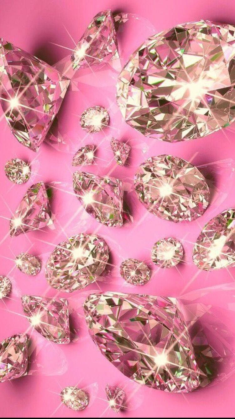 Exquisite Pink Diamond In A Classic Setting Background