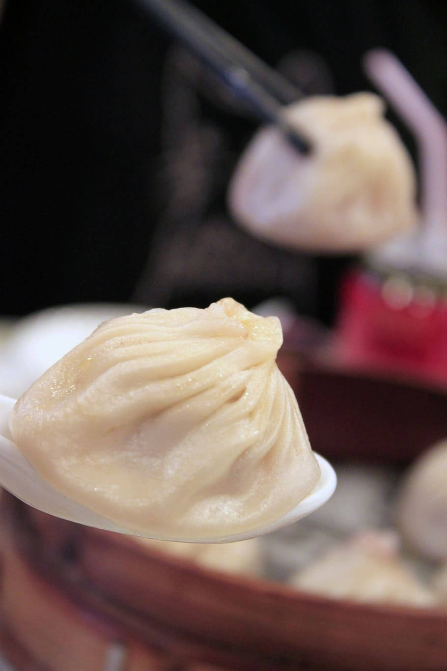 Exquisite Pork Xiaolongbao Dumplings Up Close Background