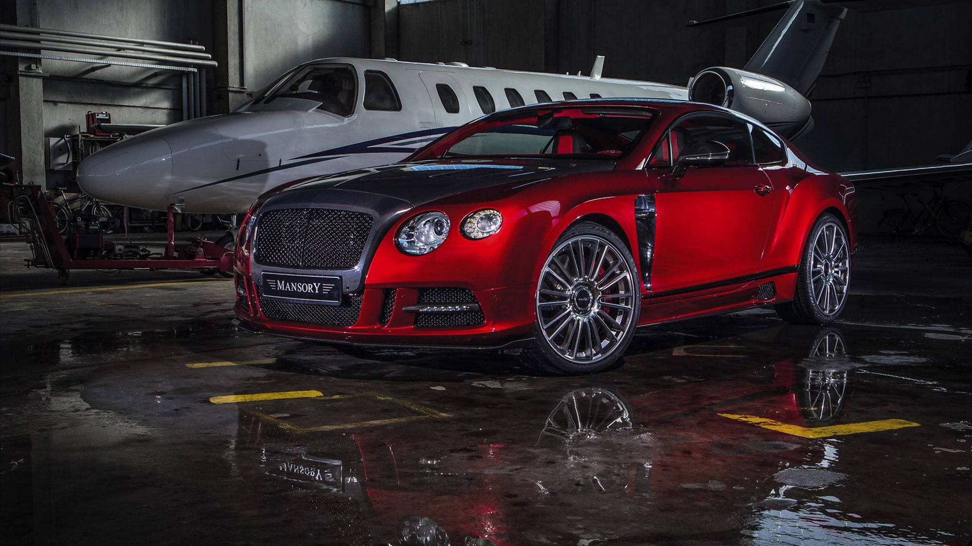 Exquisite Red Mansory Continental Bentley