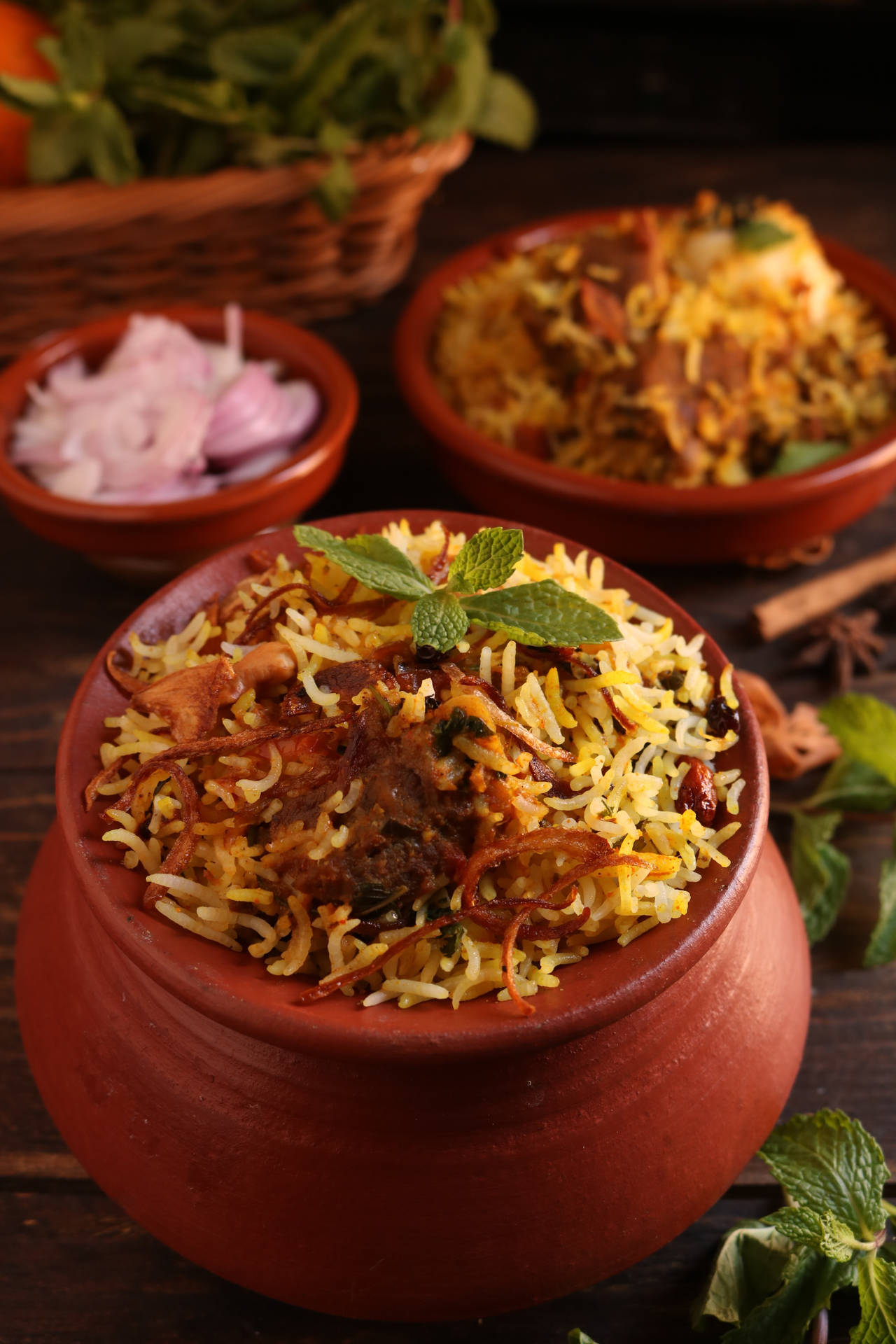 Exquisite Rendering Of Biryani Background