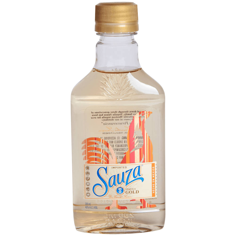 Exquisite Sauza Tequila Gold, 200 Ml Bottle Background