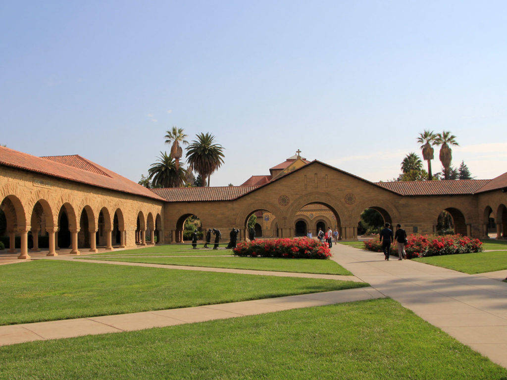 Exquisite Stanford University Garden Background