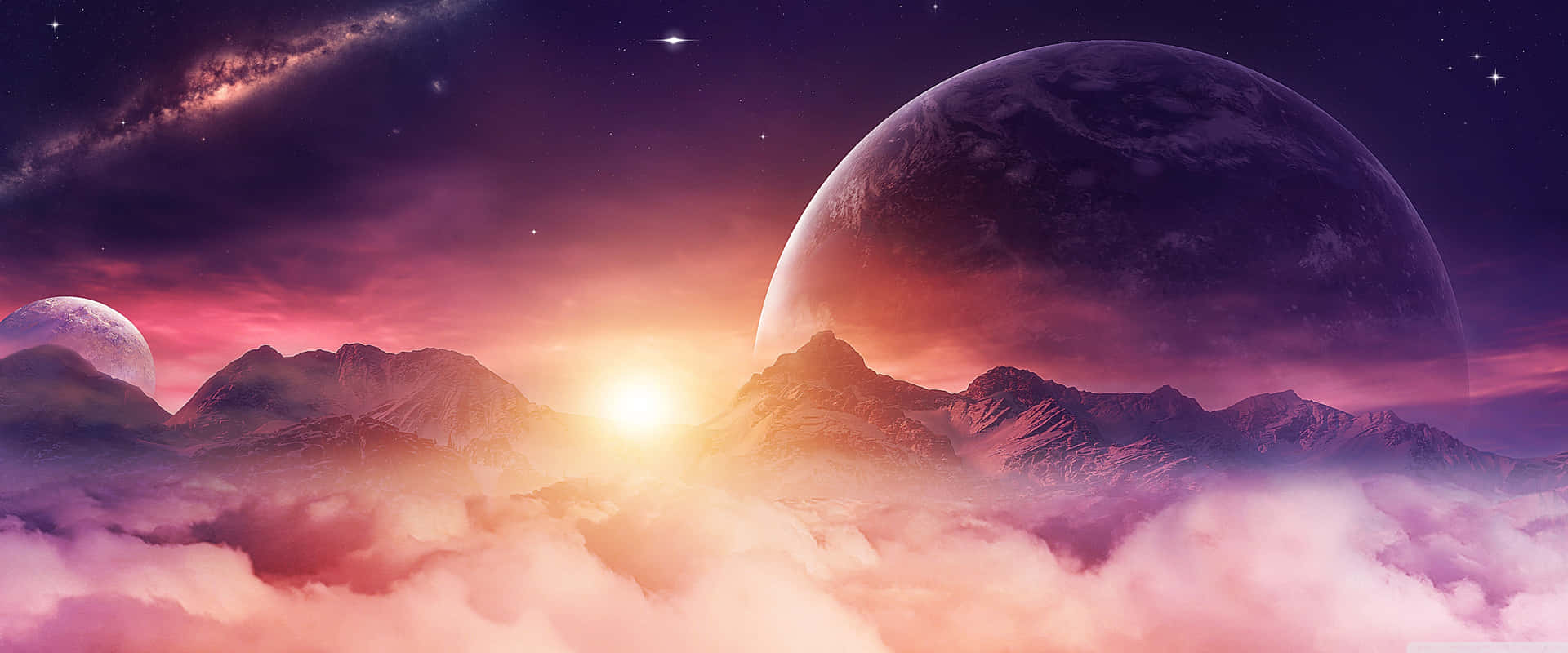 Extraterrestrial_ Sunset_ Landscape Background