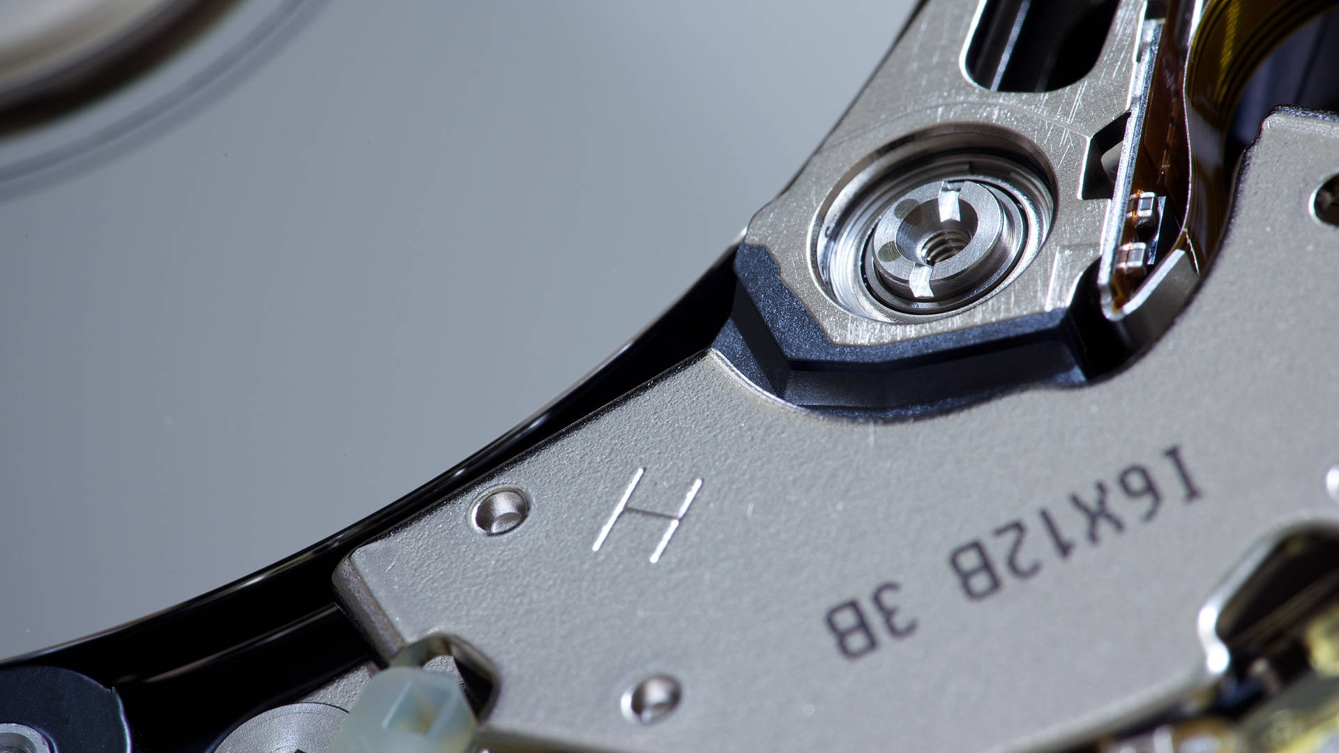 Extreme Close Up Computer Hard Drive