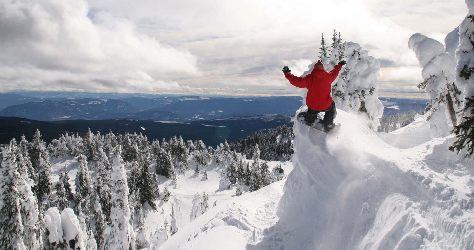 Extreme Height Skiing Background