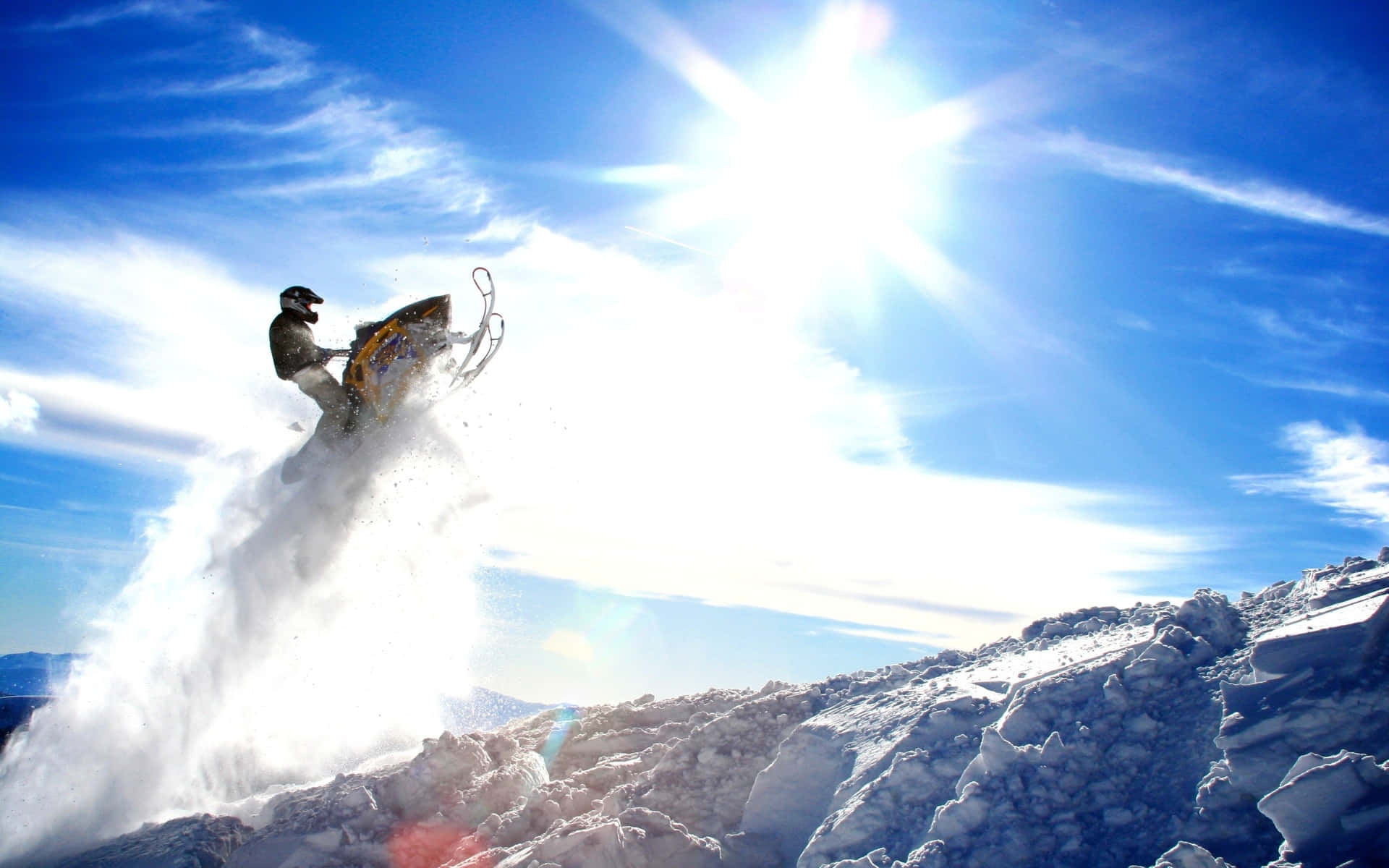 Extreme Ice Skiing Background