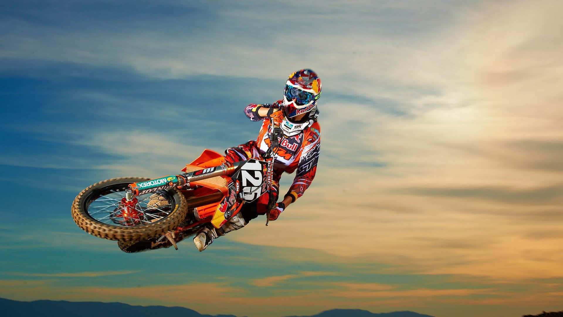 Extreme Motocross Shot Background