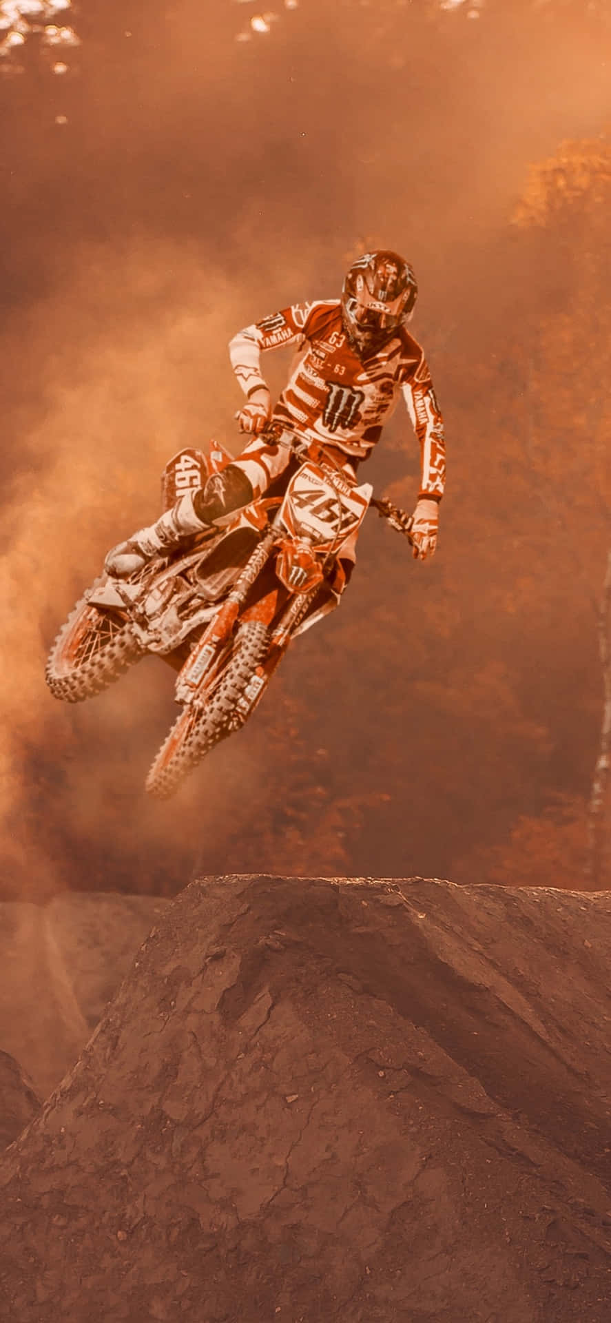 Extreme Portrait Motocross Background