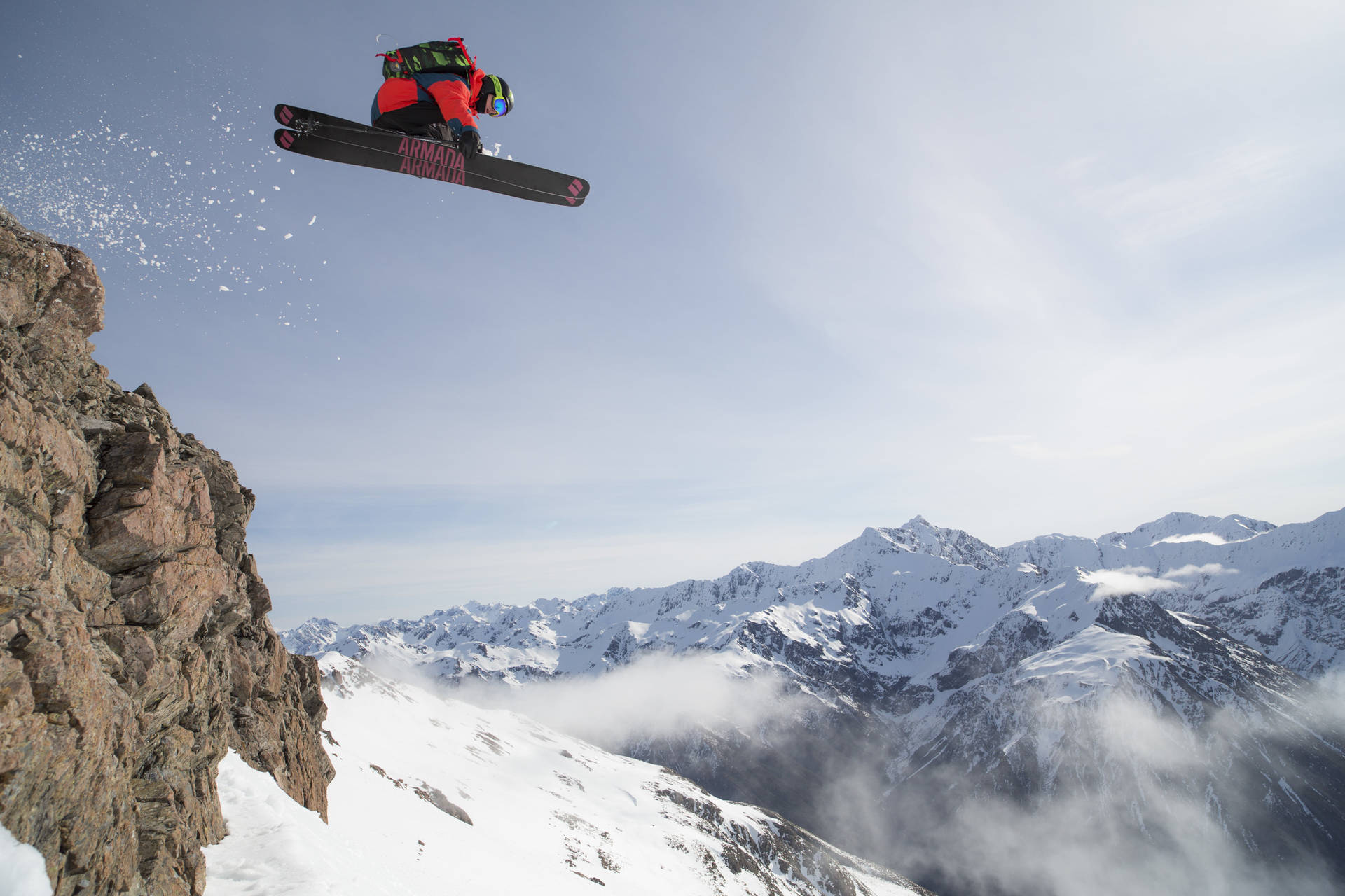 Extreme Sports Mountains Freeride Ski