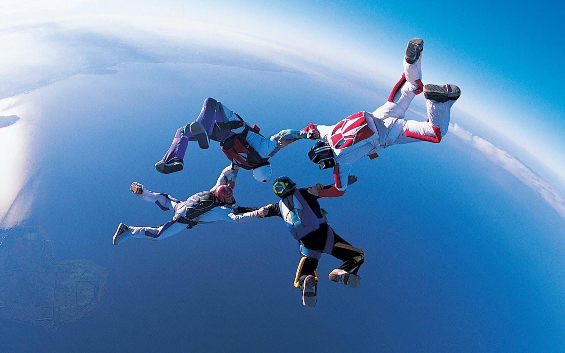 Extreme Sports Skydiving Formation