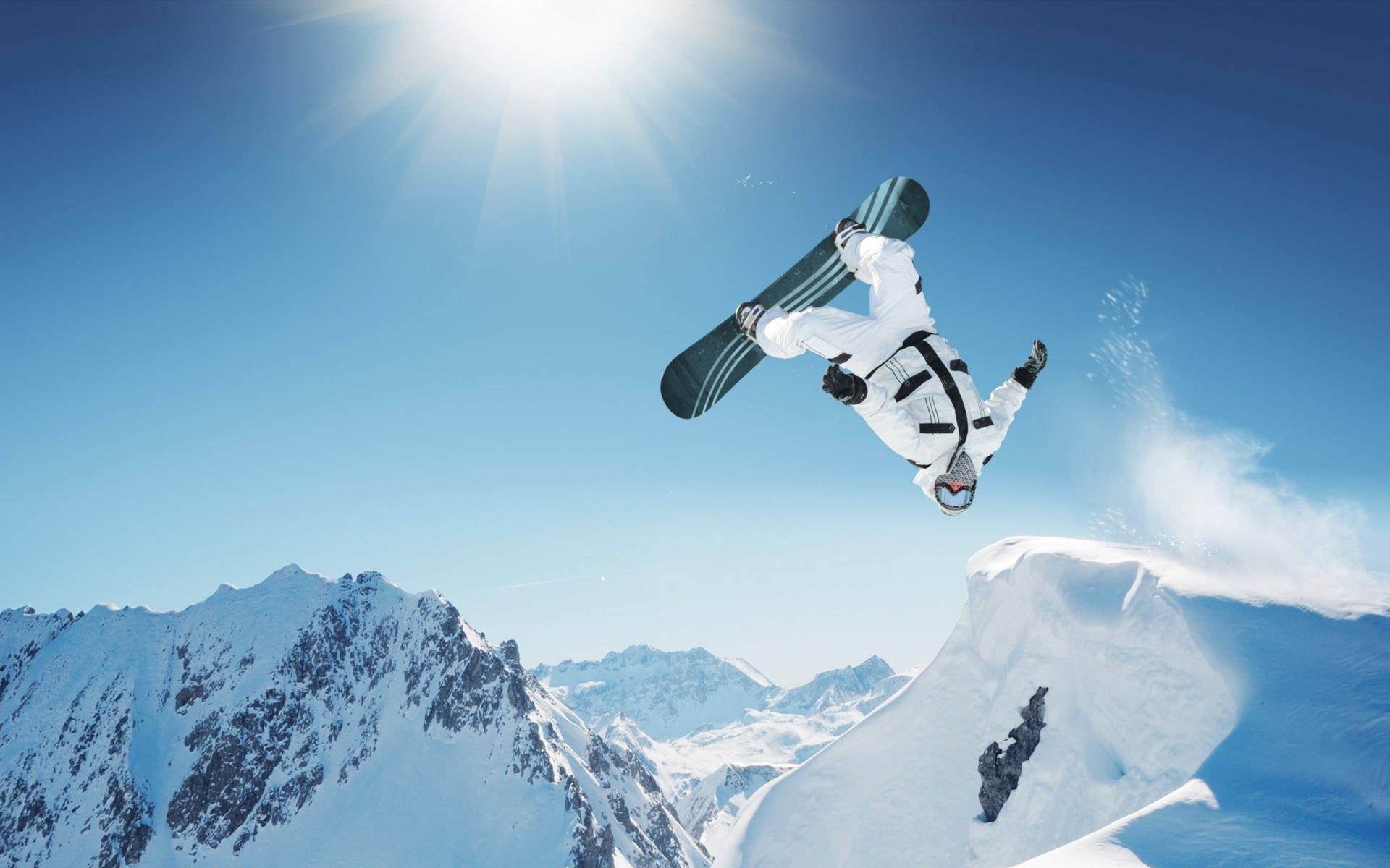 Extreme Sports Snowboarding Jump