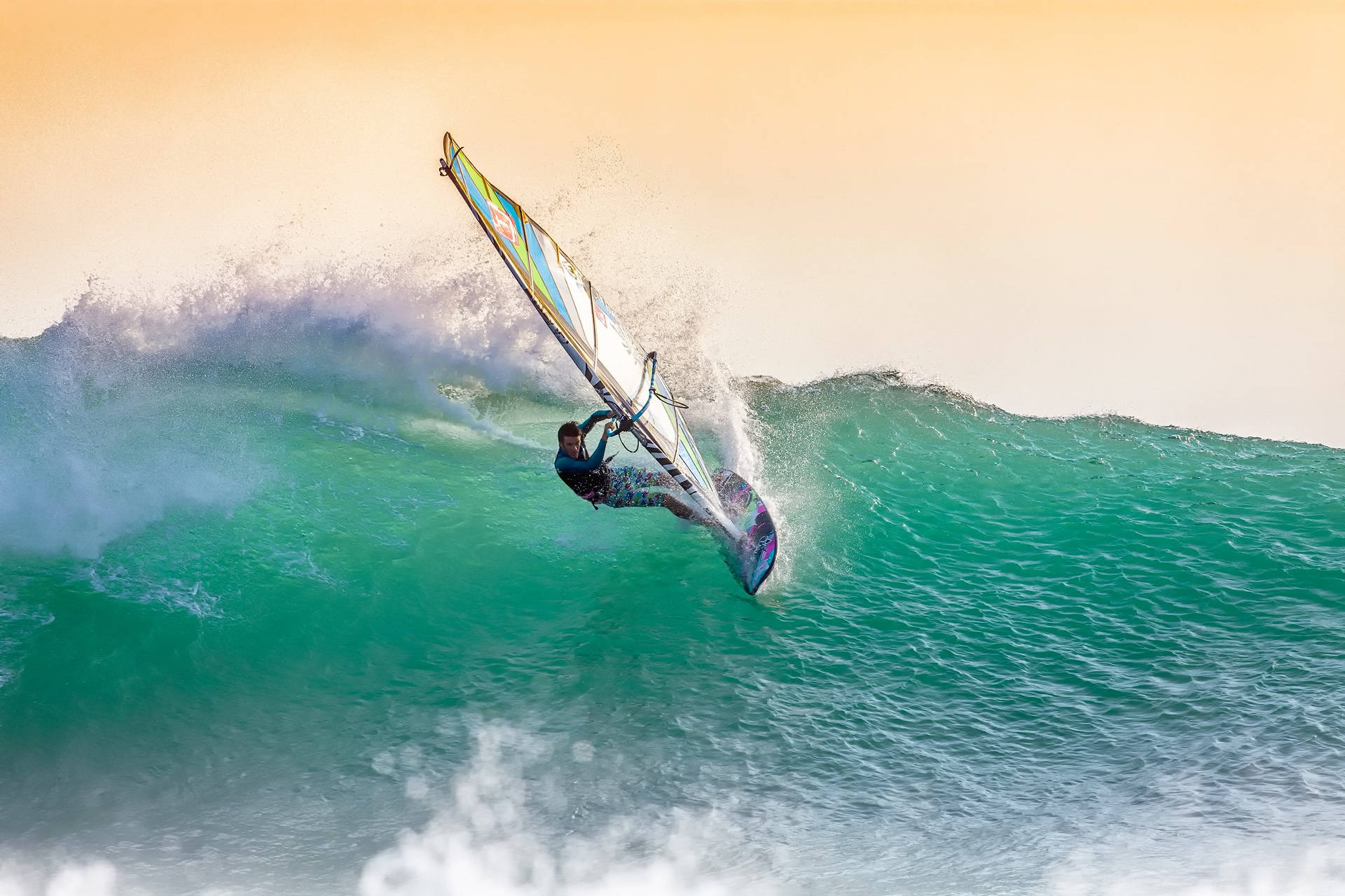 Extreme Sports Windsurfing Close-up