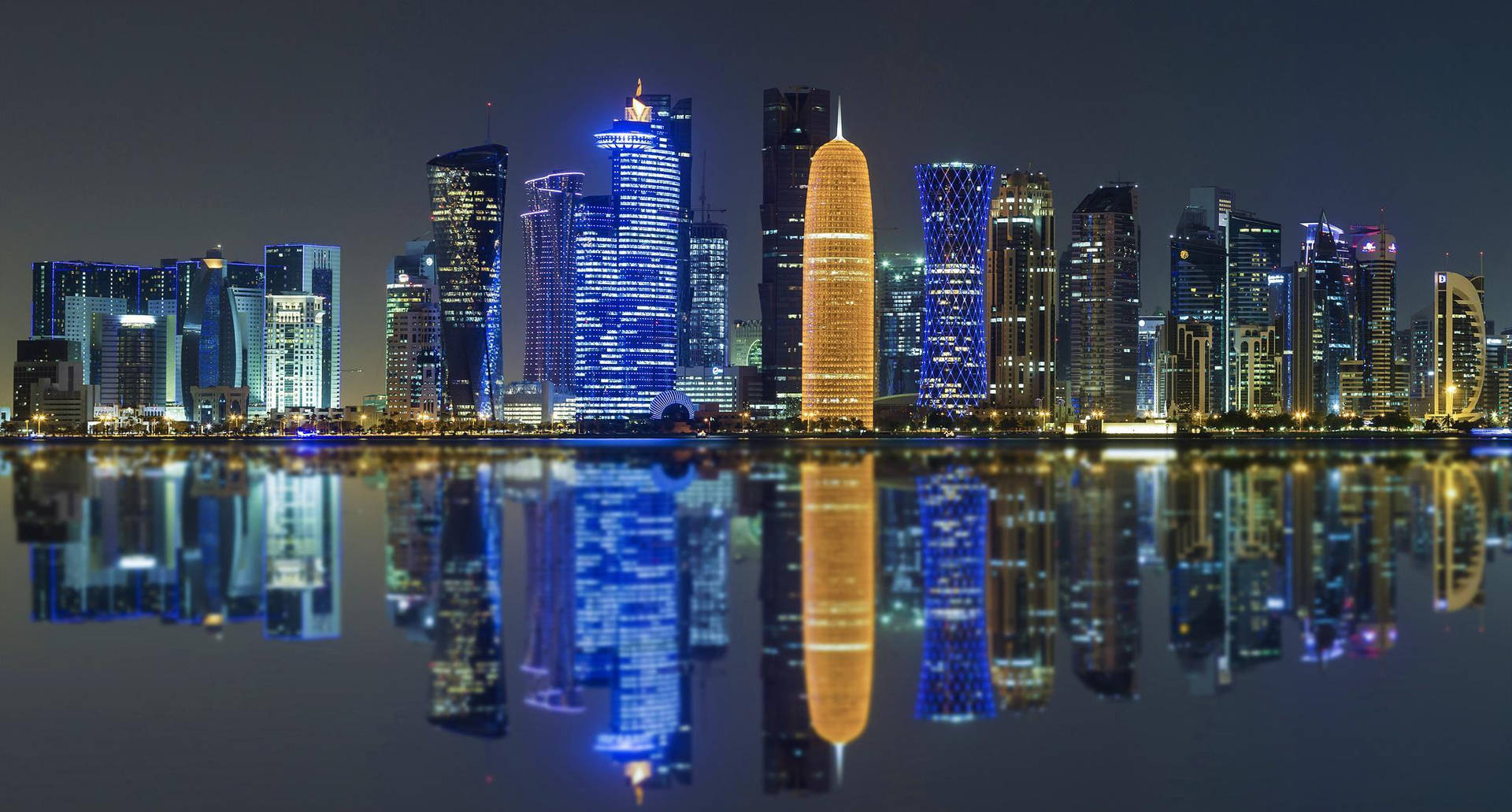 Extremely Clear Doha City Background