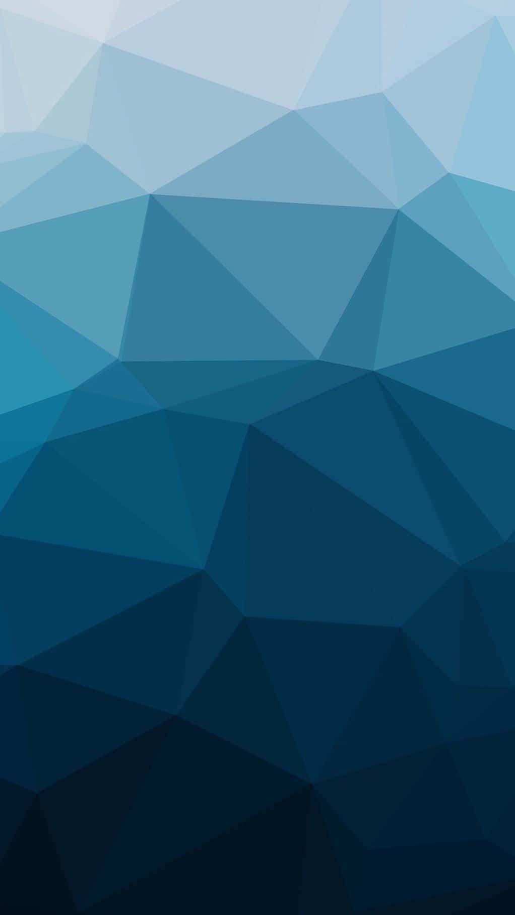 Eye-catching And Striking Blue Geometric Wallpaper Background