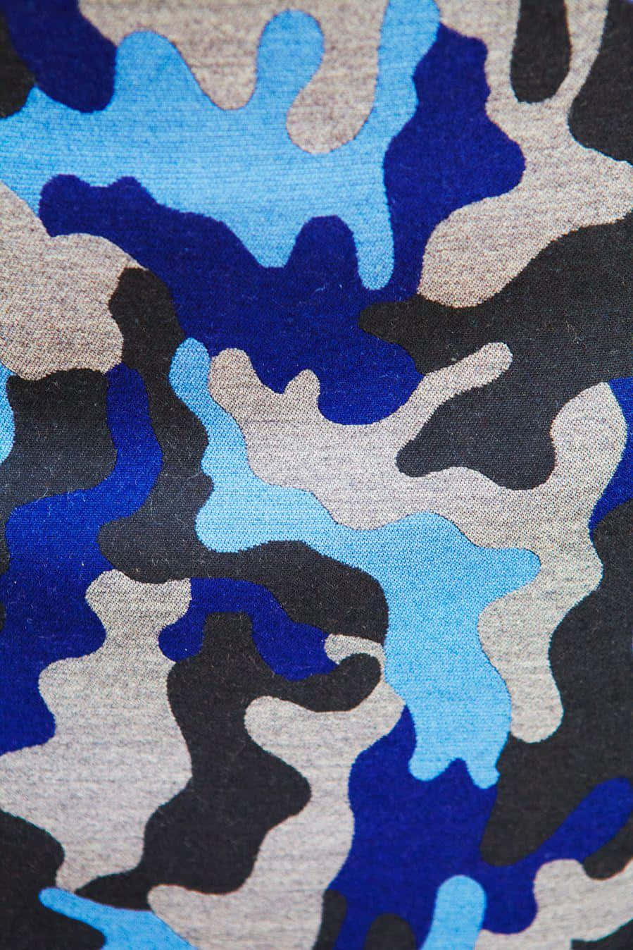 Eye-catching Blue Camo Design Brings Together Classic Style And Modern Trends For An Exciting New Look. Background